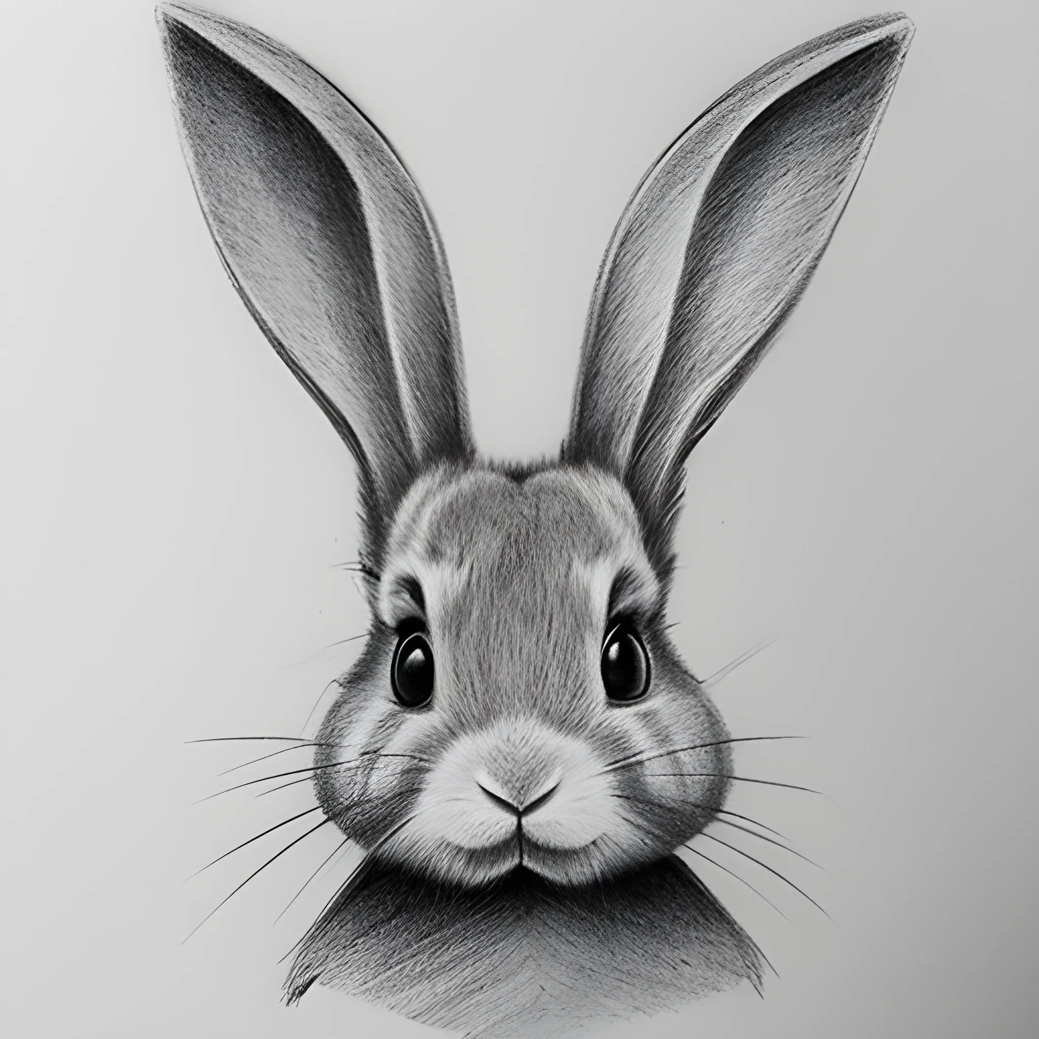 rabbit-pencil-drawing - Melanie & Nicholas Pet Portraits
