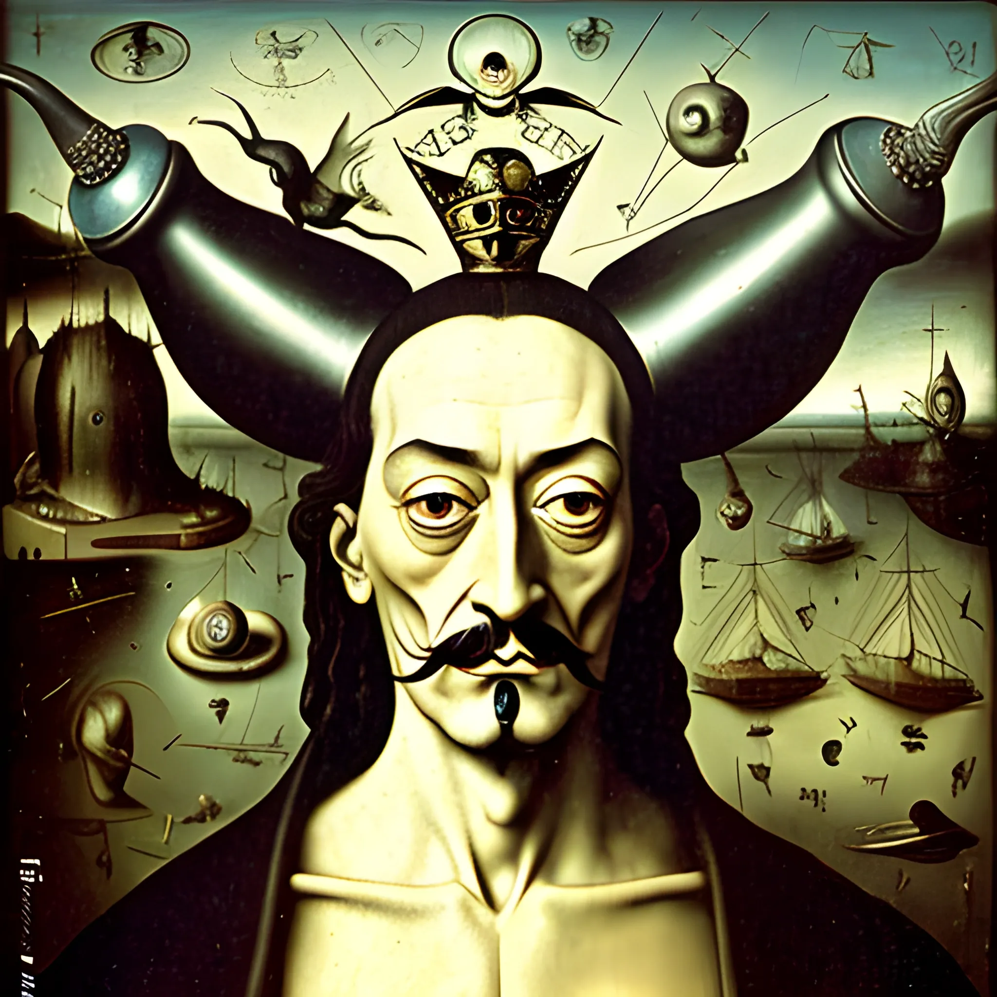 salvador dali by hieronymus bosch