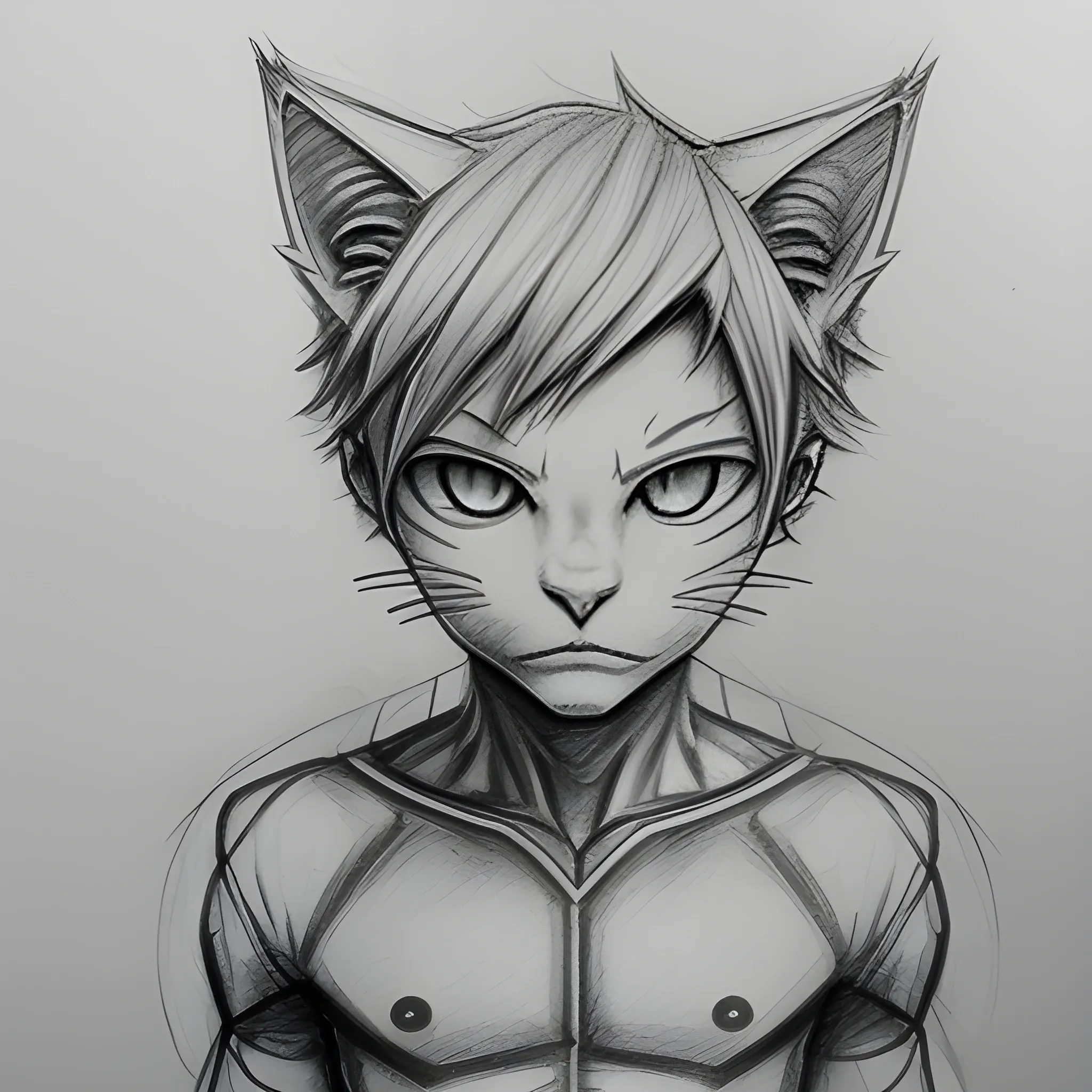 catboy, Pencil Sketch