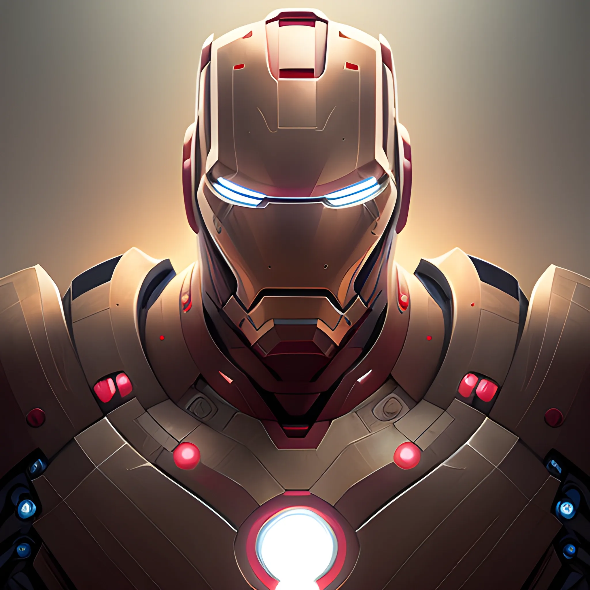 A detailed and intricate digital art piece in a cinematic style, this ultra high resolution portrait of a powerful ironman alien 
beast is a true masterpiece. The beautiful lighting and playful design make it a trend-setter on ArtStation. A true award-winning work., realistic photo
