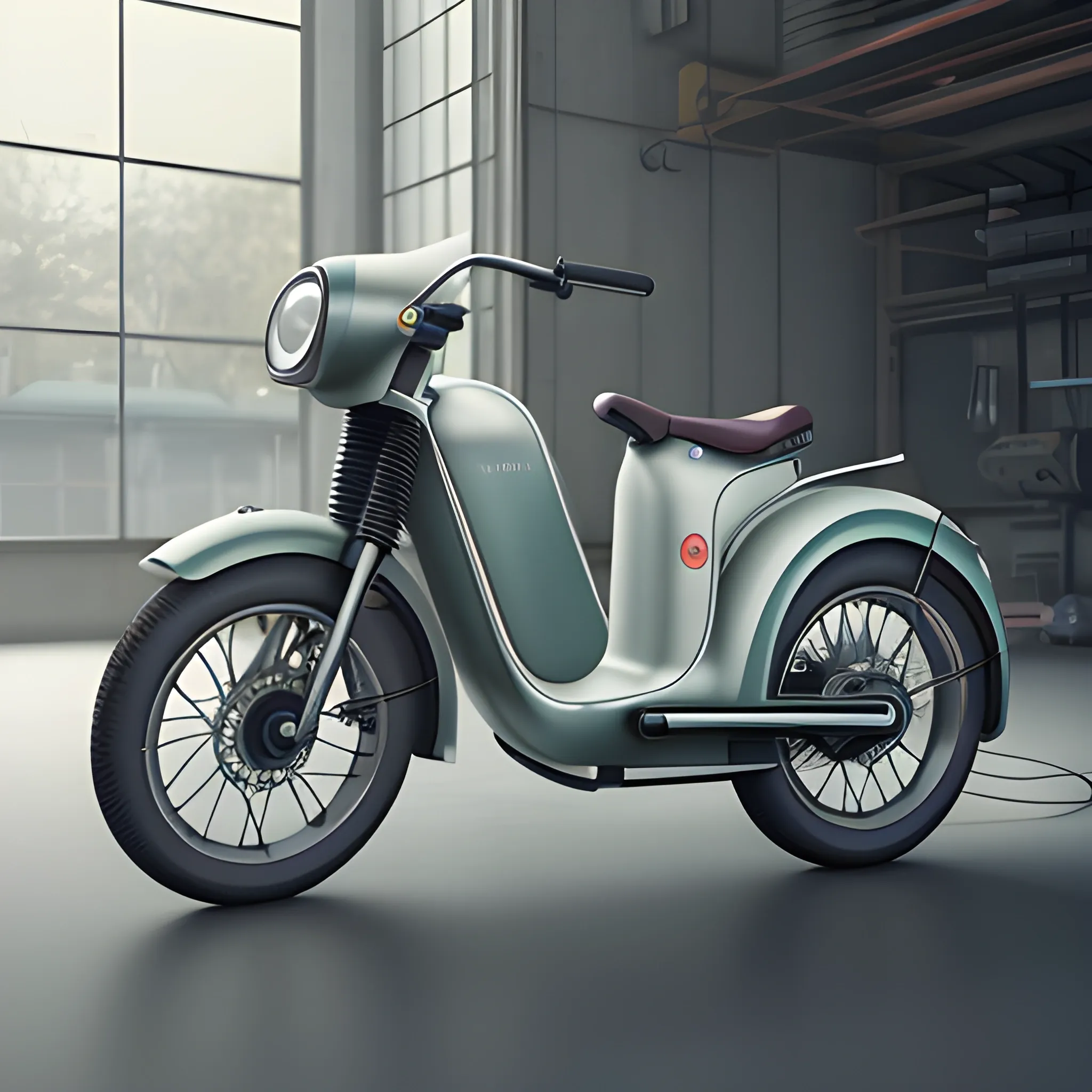 Charging for electric vehicle, BRAUN. Product ad retro. industrial design inspiration. Unreal engine render, natural lighting,