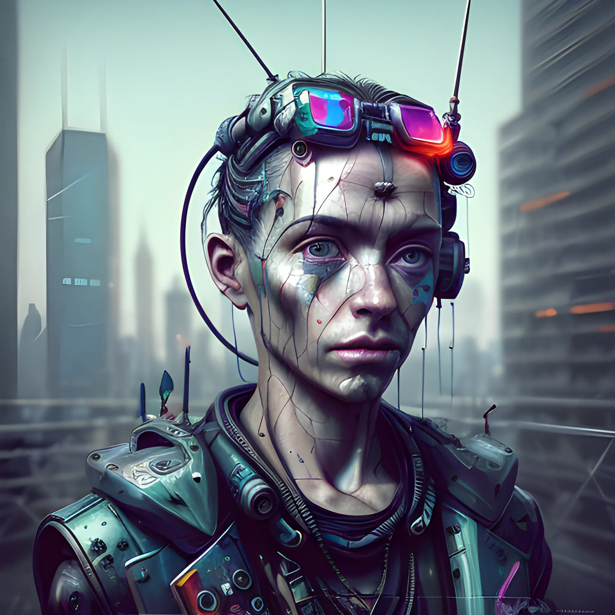 man, nomad, tools, cyberpunk, antenna, Best quality, masterpiece, ultra high res,(photo realistic:1.4), surrealism, dream-like,credenza,Mr_MC_S-ART_V1, <lora:Mr_MC_S-ART_V1:0.9>