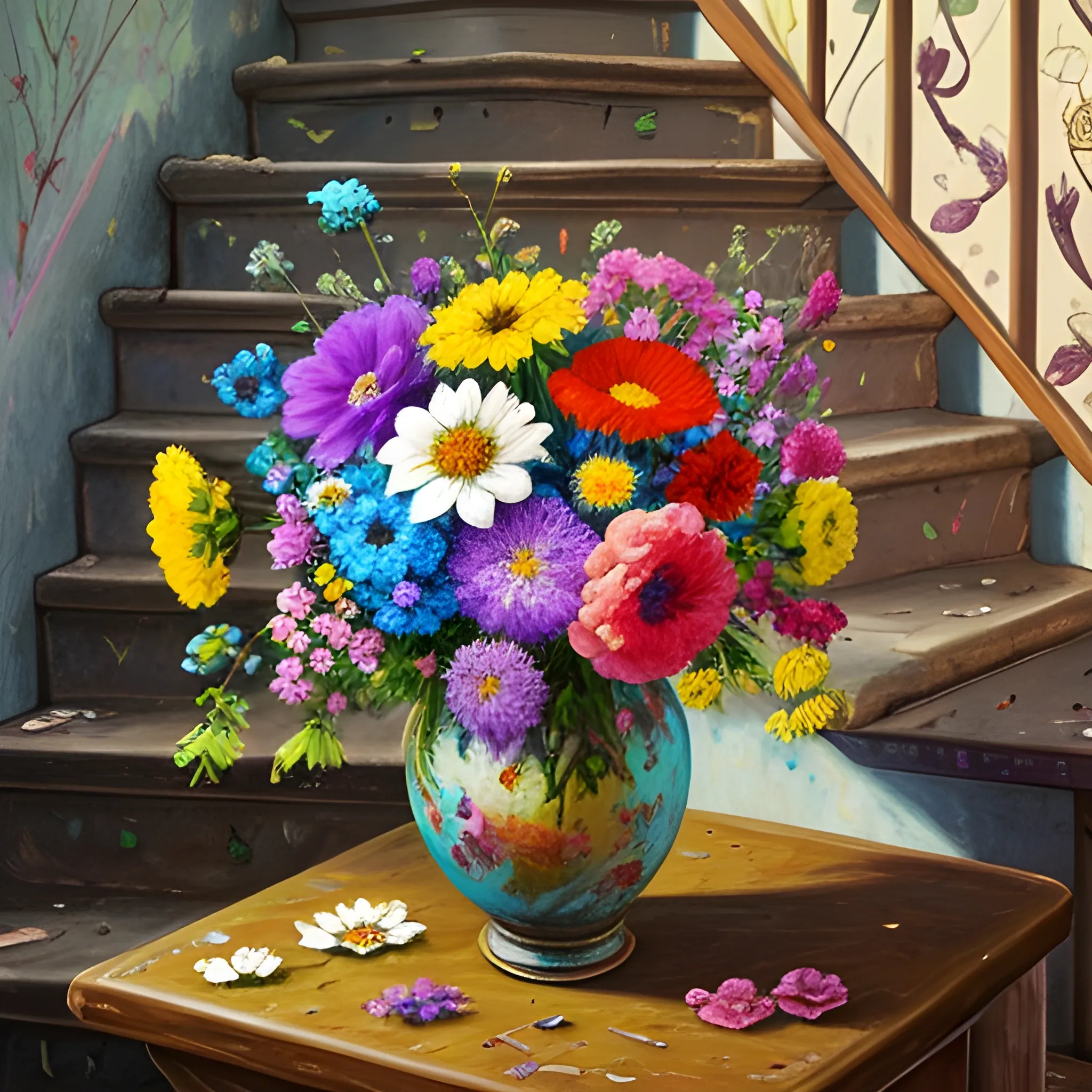 colourful flowers decaying in a beautiful vase, on the table in the comfort of your home
Steps: 30, Sampler: DPM++ 2M Karras, CFG scale: 7, Seed: 938761049, Size: 568x768
, 3D, Oil Painting