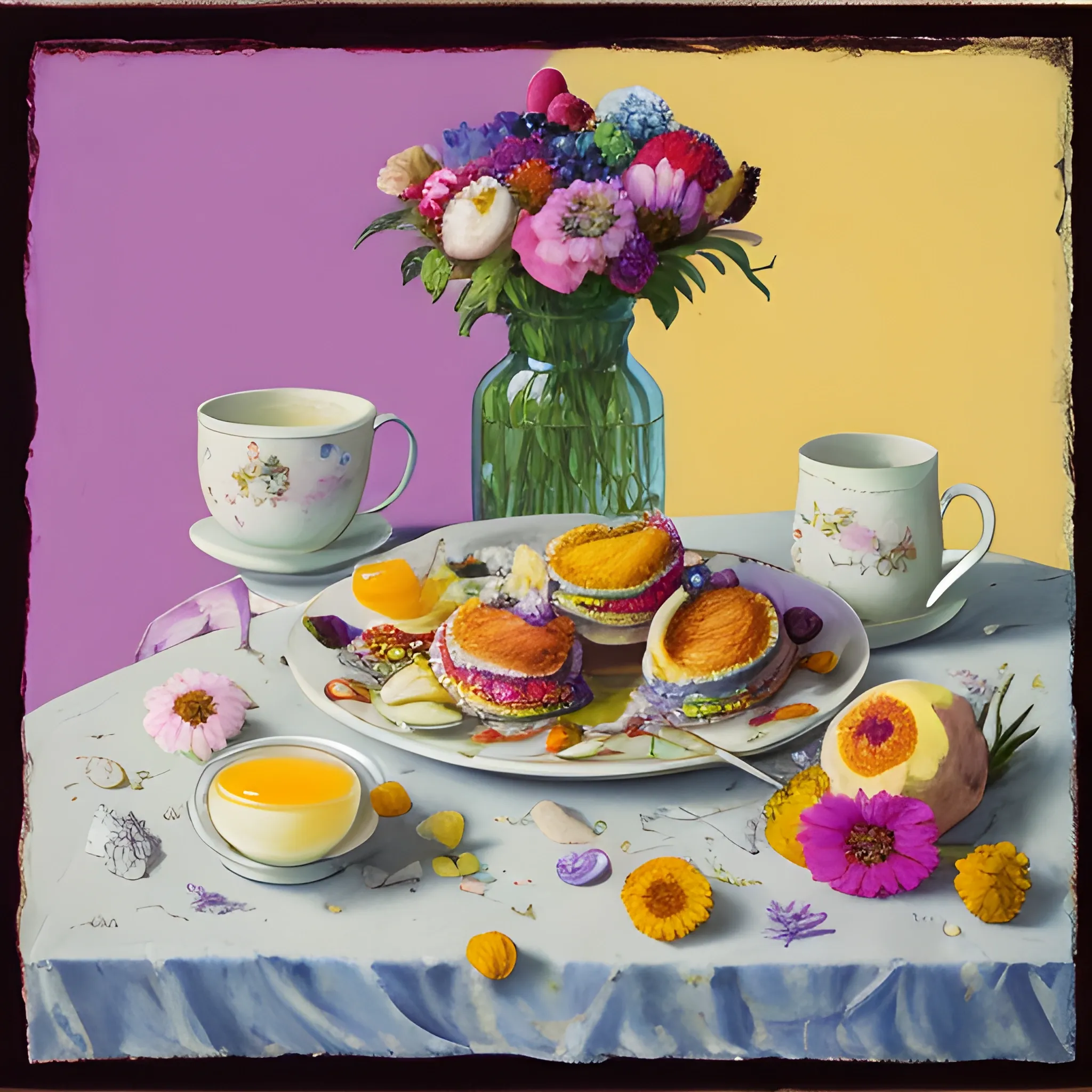 a surreal painting of a breakfast still life, Colourful flowers, by George Baselitz, symbolist, soft colors, dramatic lighting, smooth, sharp focus, extremely detailed, aesthetically pleasing composition
Steps: 30, Sampler: DPM++ 2M Karras, CFG scale: 7, Seed: 1379836045
, 3D