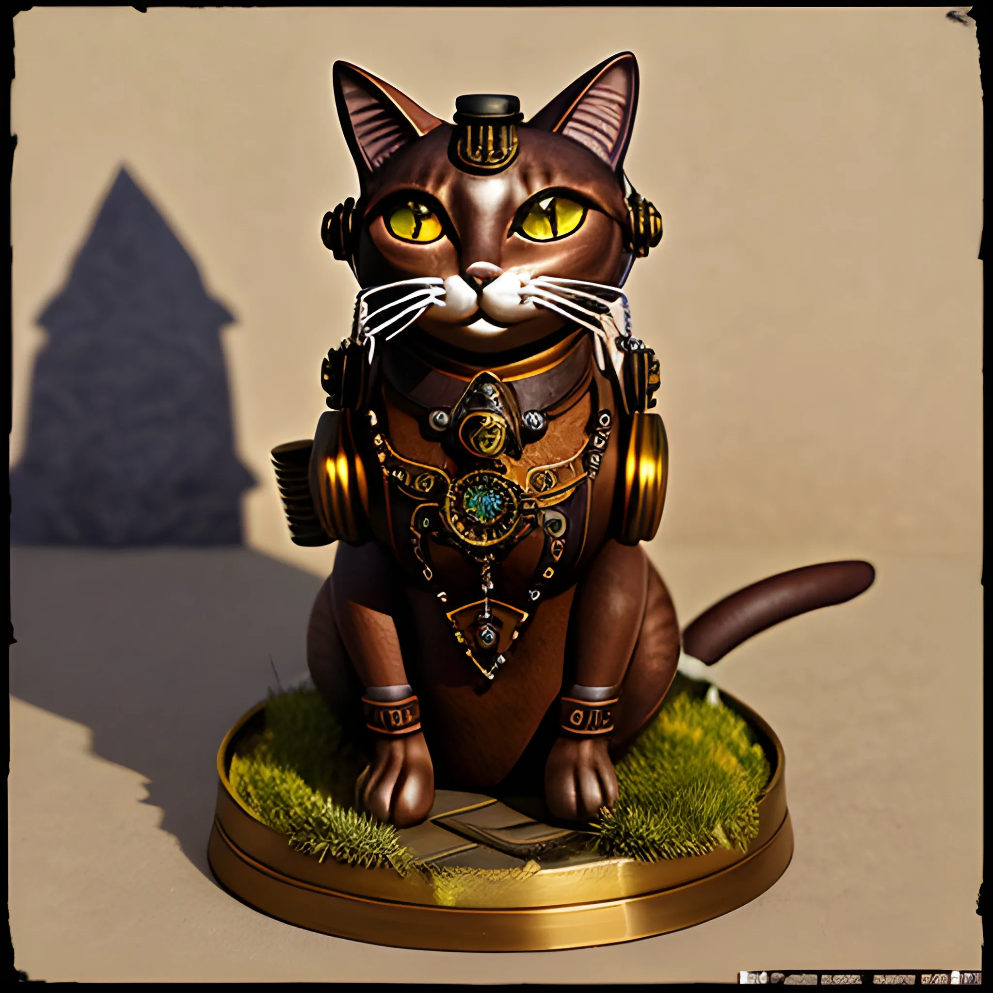 Little steampunk cat in the mountains, sunlight, Steps: 30, Sampler: DPM++ 2S a Karras, CFG scale: 7, Seed: 303954034, 3D