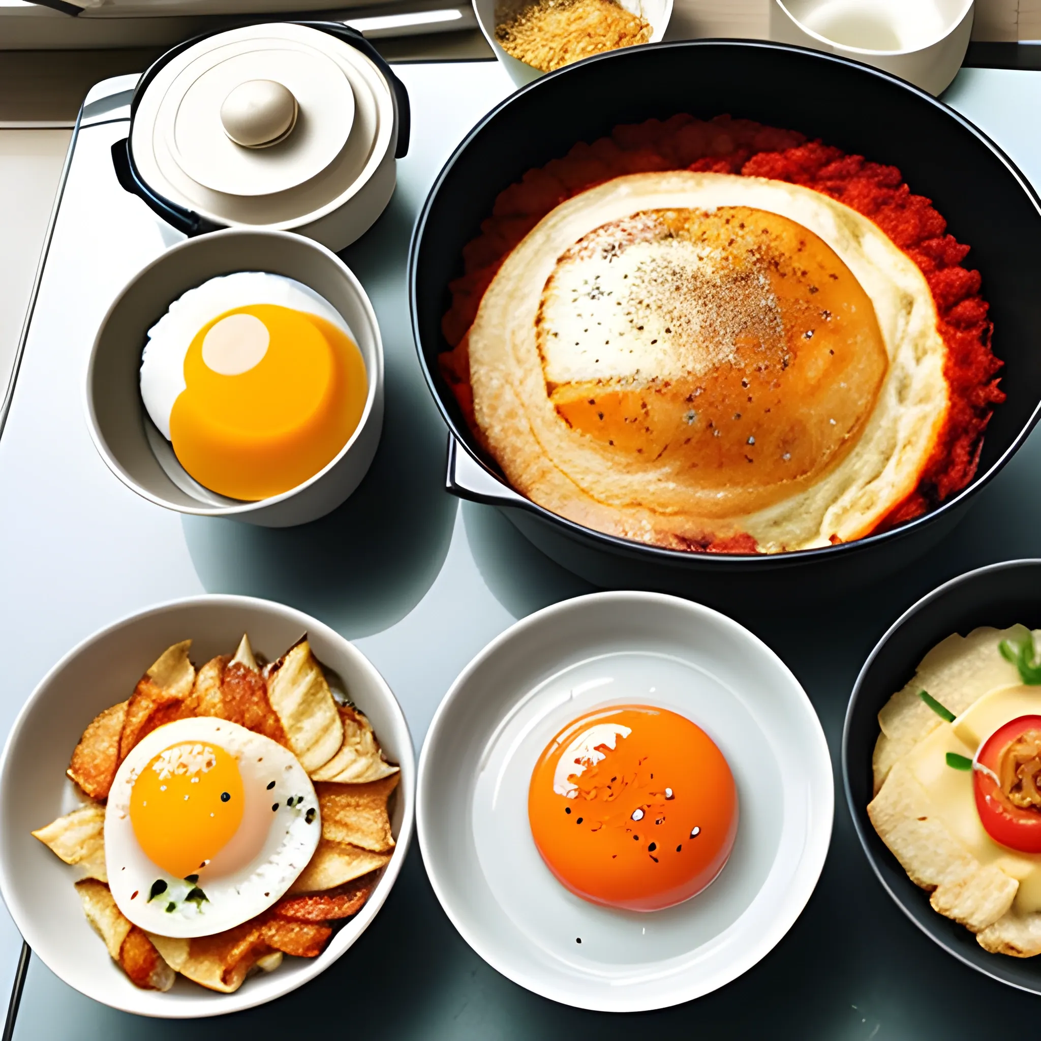  a Korean homemaker prepare breakfast 