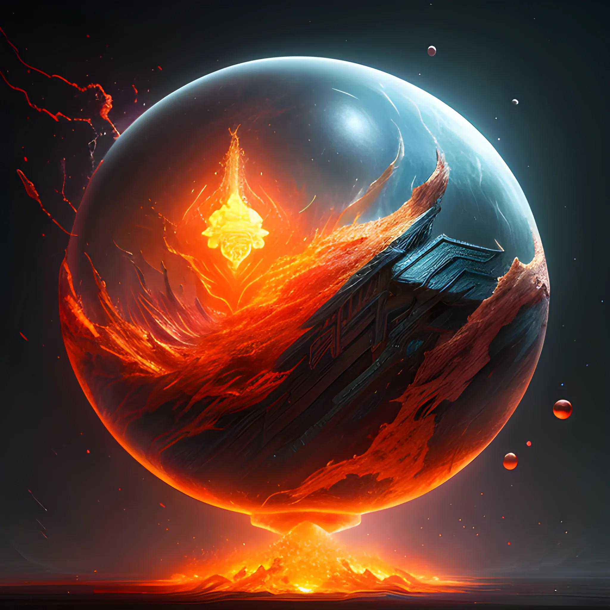 orb, ghost, small energy, photorealistic, hyperrealistic, detailed, detailed matte painting, deep color, fantastical, intricate detail, splash screen, complementary colors, fantasy concept art, 8k resolution trending on Artstation Unreal