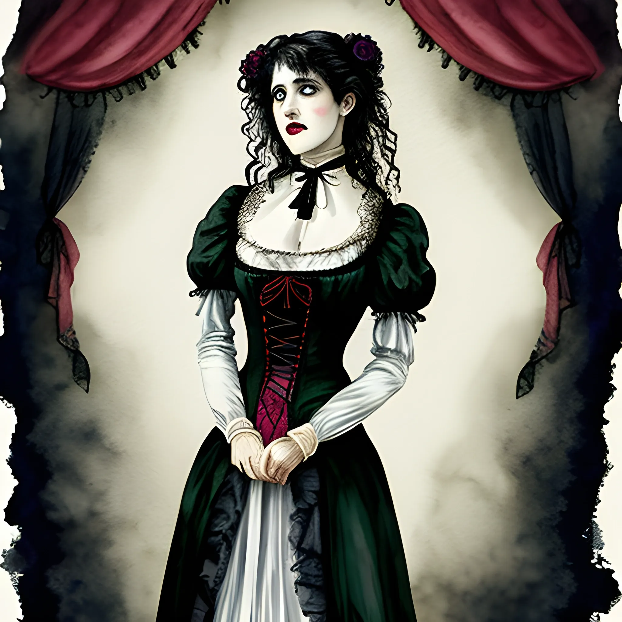 lucy westenra vampire Victorian era
, Water Color