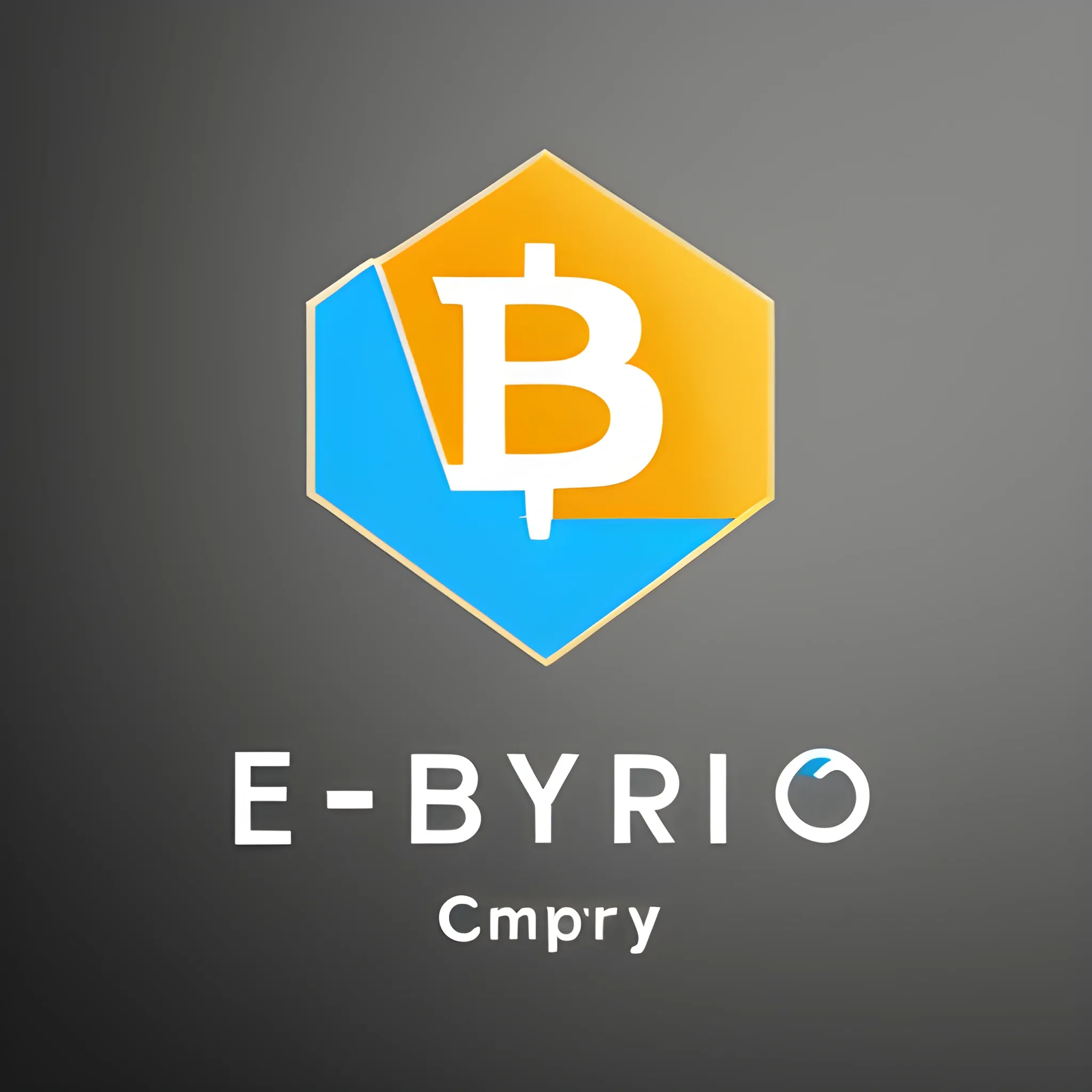 Logo for "ERB" company, theme - cryptocurrency