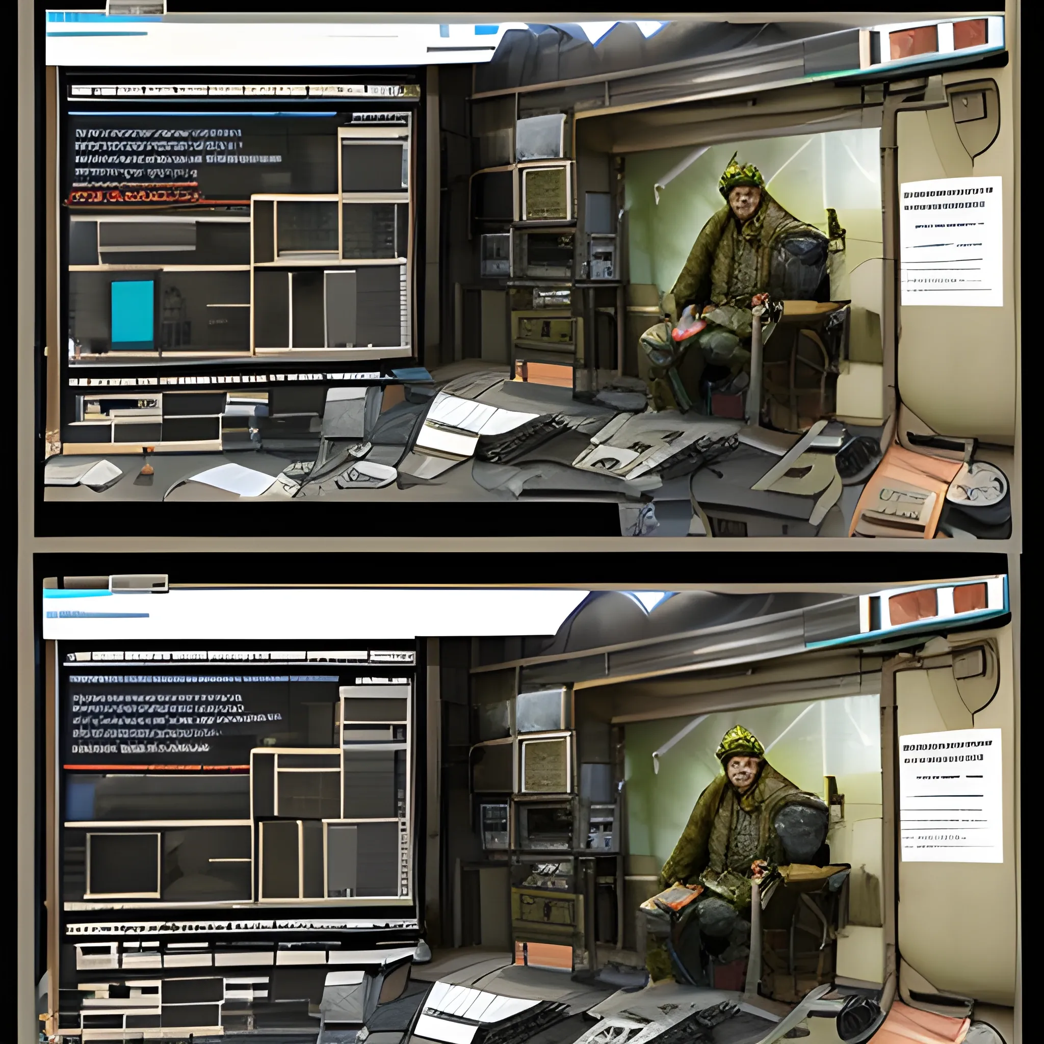 ERB text and realistic scene of the technical environment