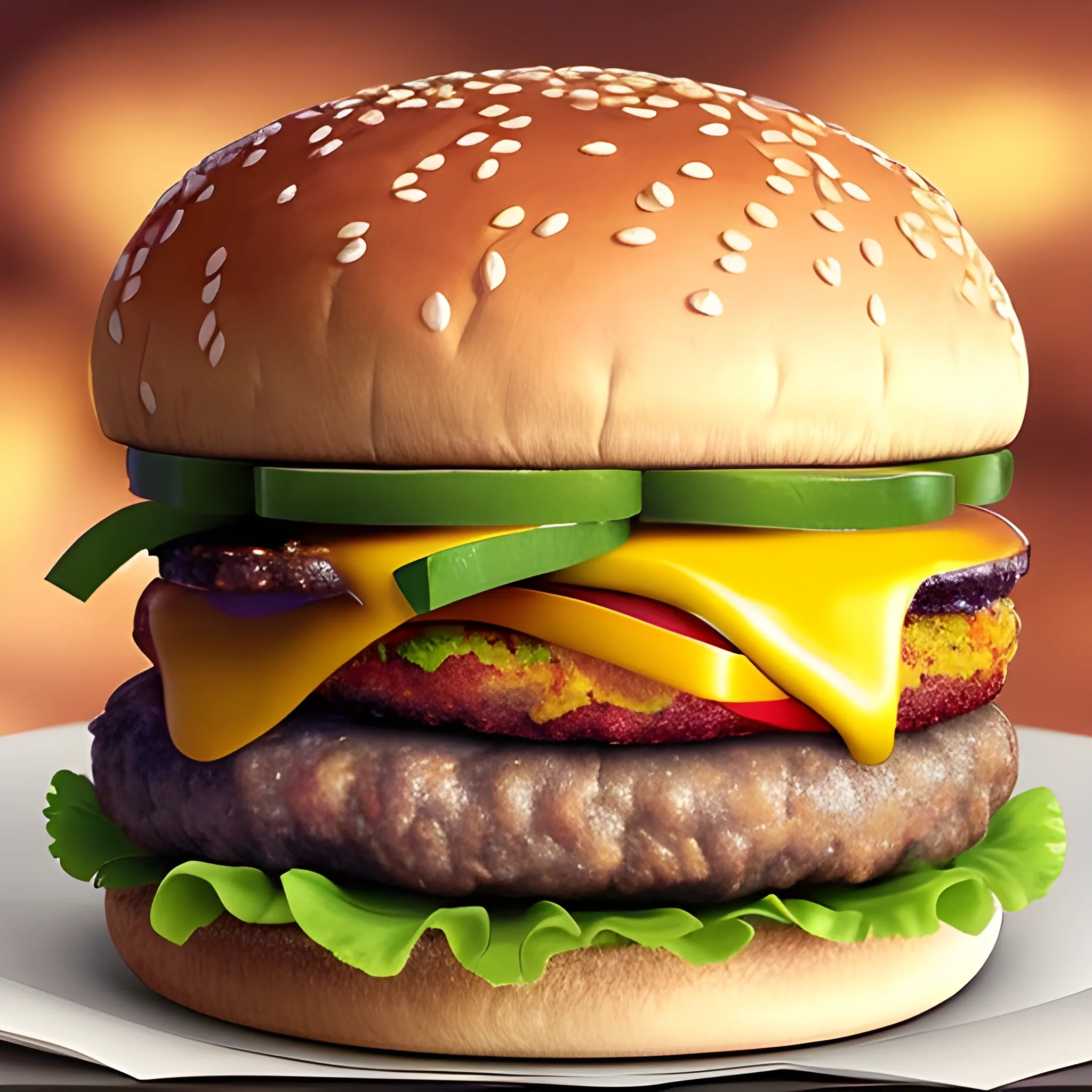 imagen realista 8k hamburguesa