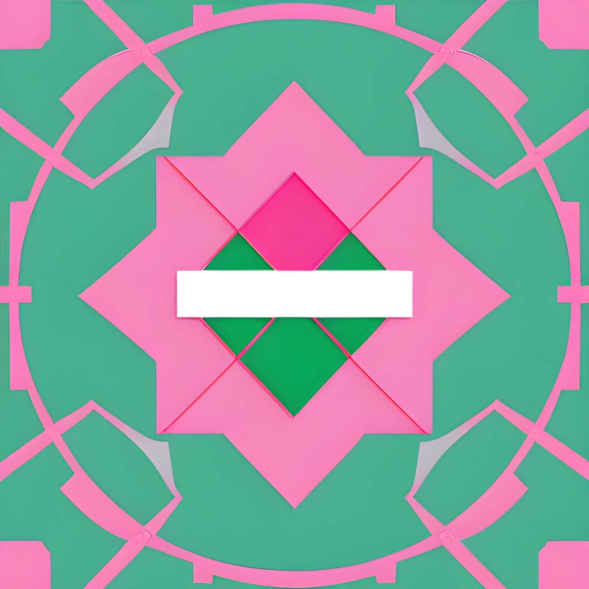  A Geometric logo of private sewing of textile dolls for the interior, pink and light green color scheme, isolated, in a circle, by Irina Kirilchik, "Small joys for big people", abstract, flat, stylish, white background --ar 1:1 --no text, realistic photo details, shadows
