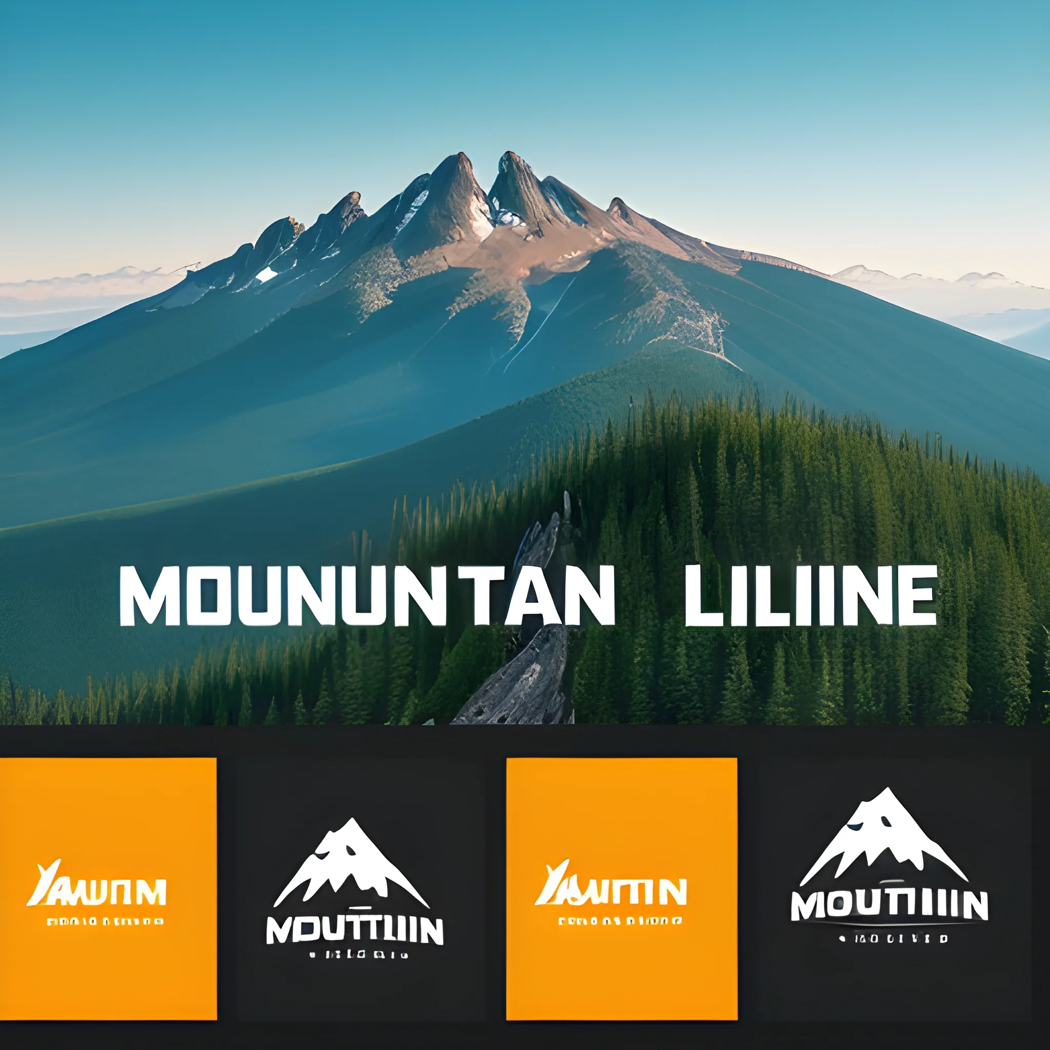 logo concise 360° outdoor line  mountain