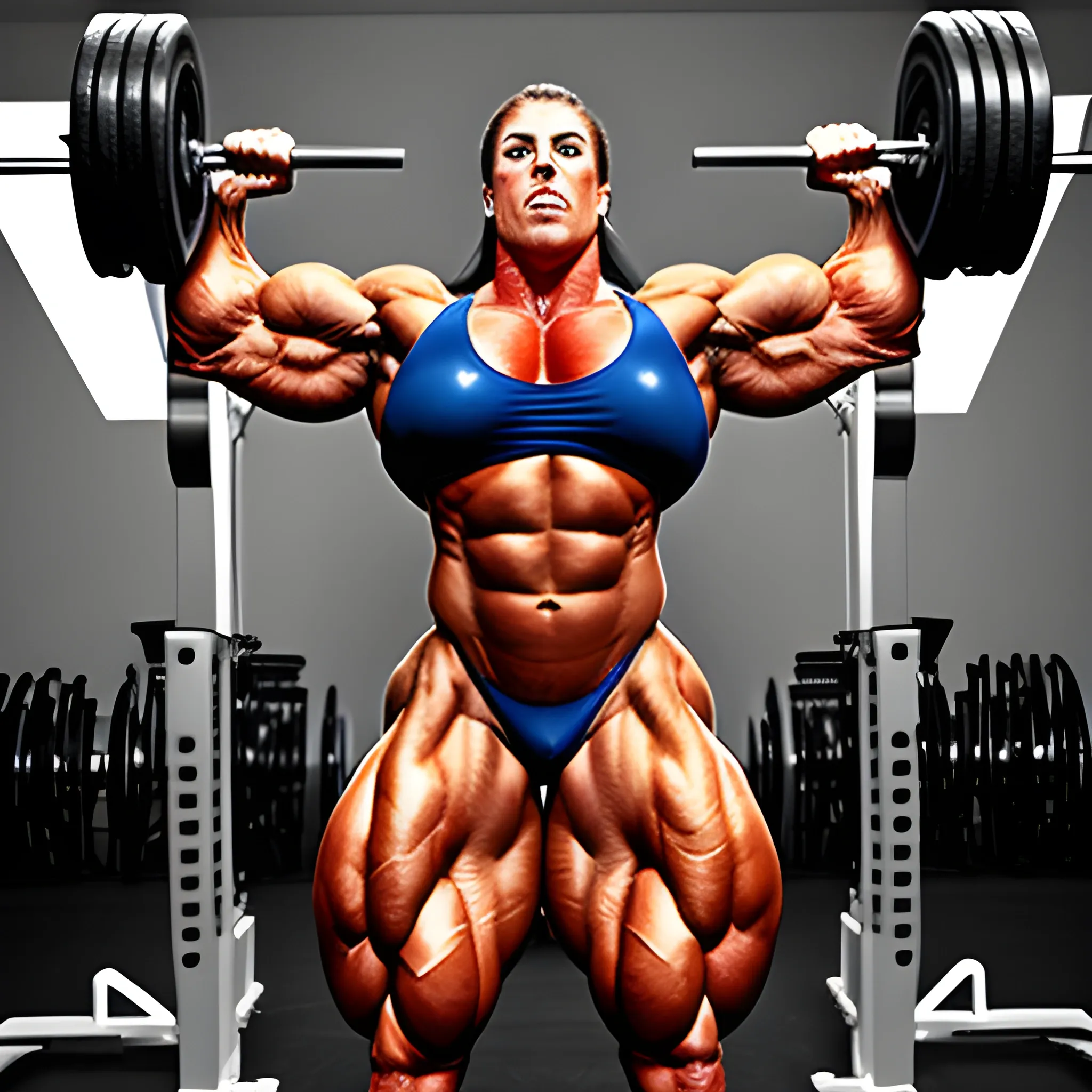 inhuman super huge  female bodybuilder