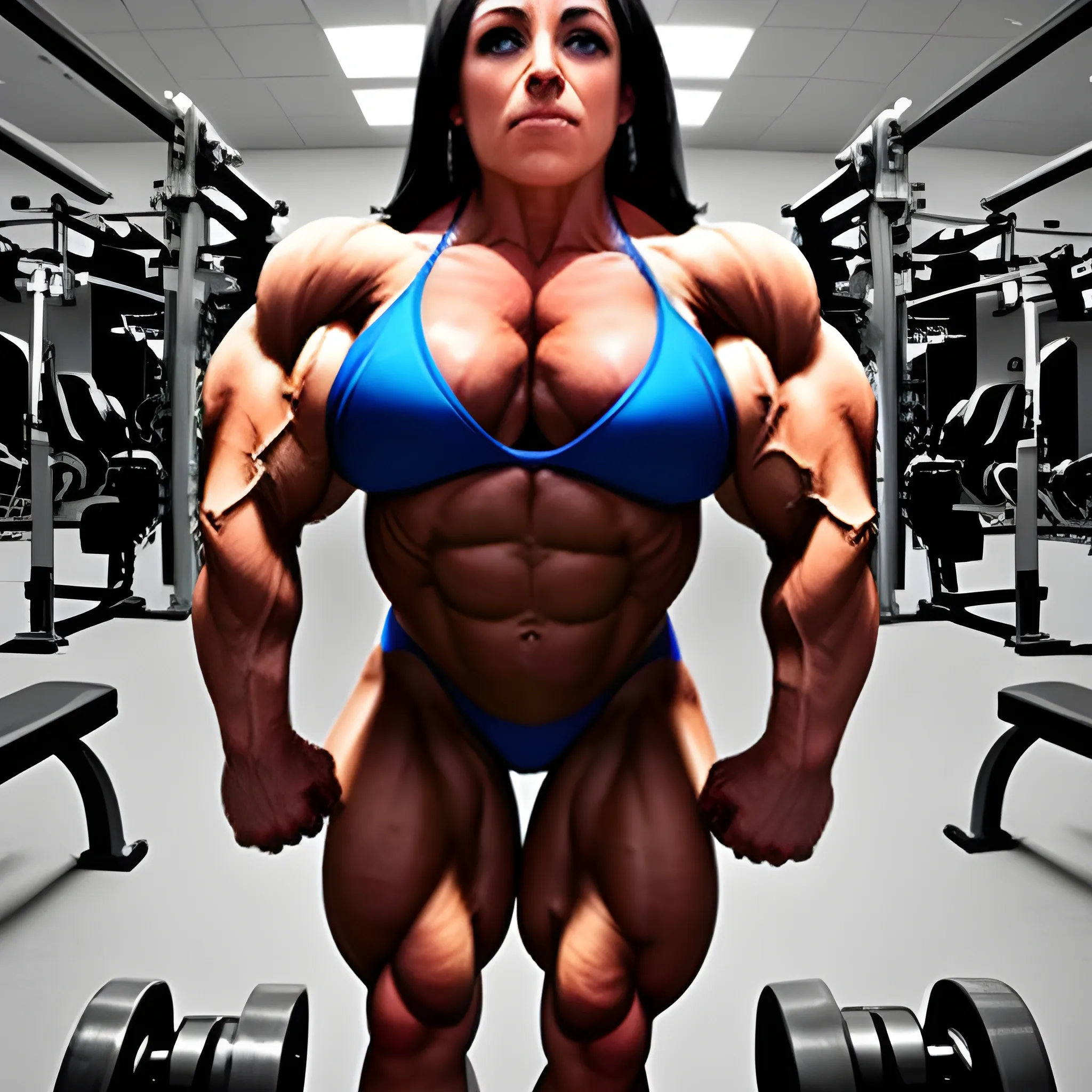 female bodybuilder supersize superhuman strength