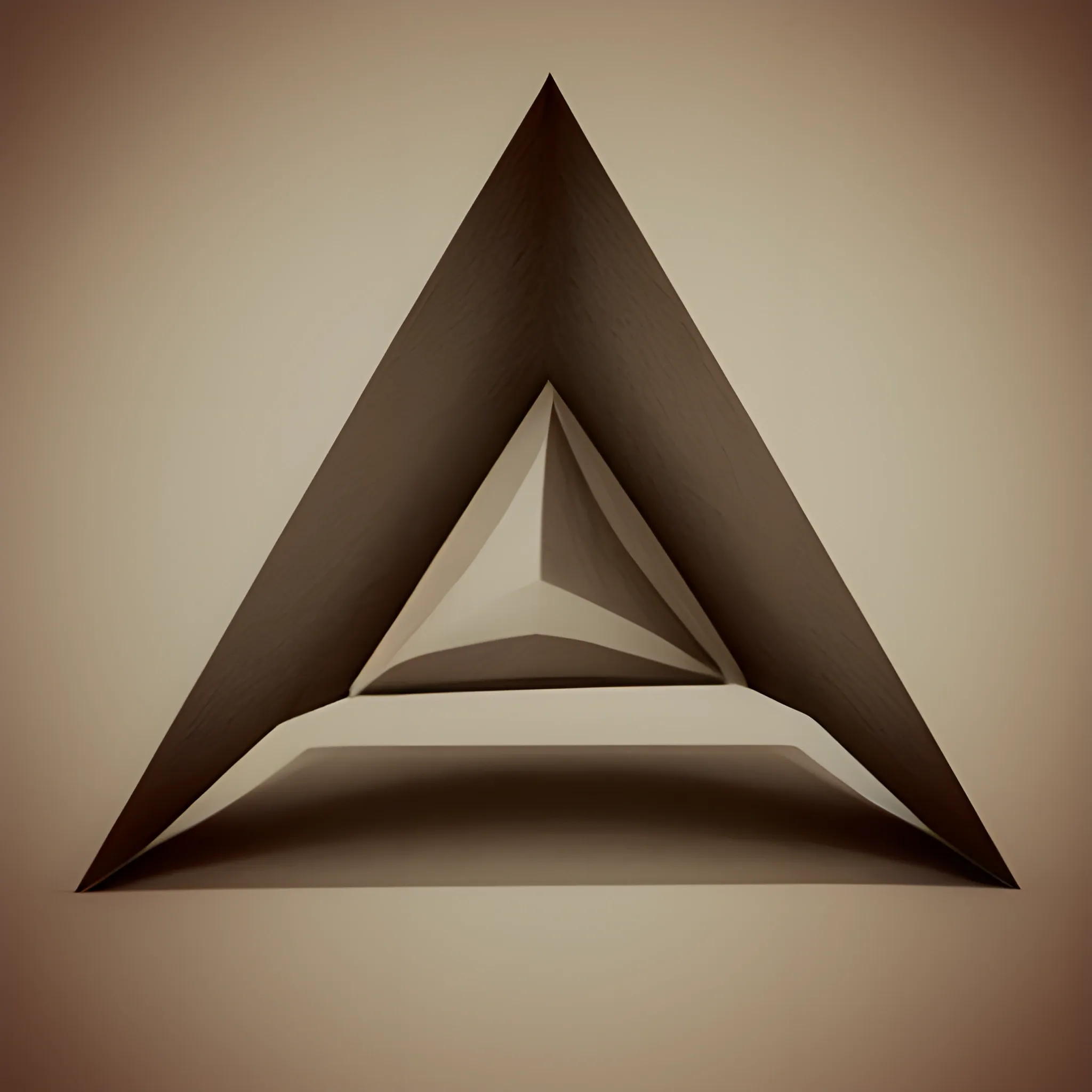 stylish triangle, Pencil Sketch, 3D