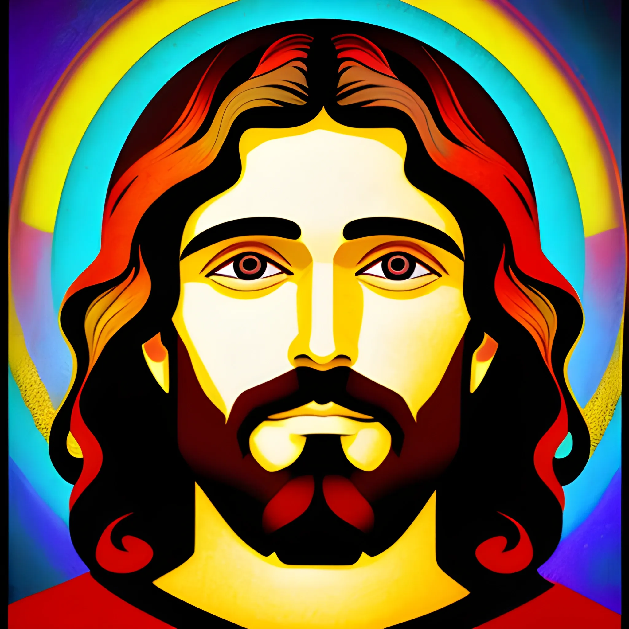 Jesus in the style of DMT
