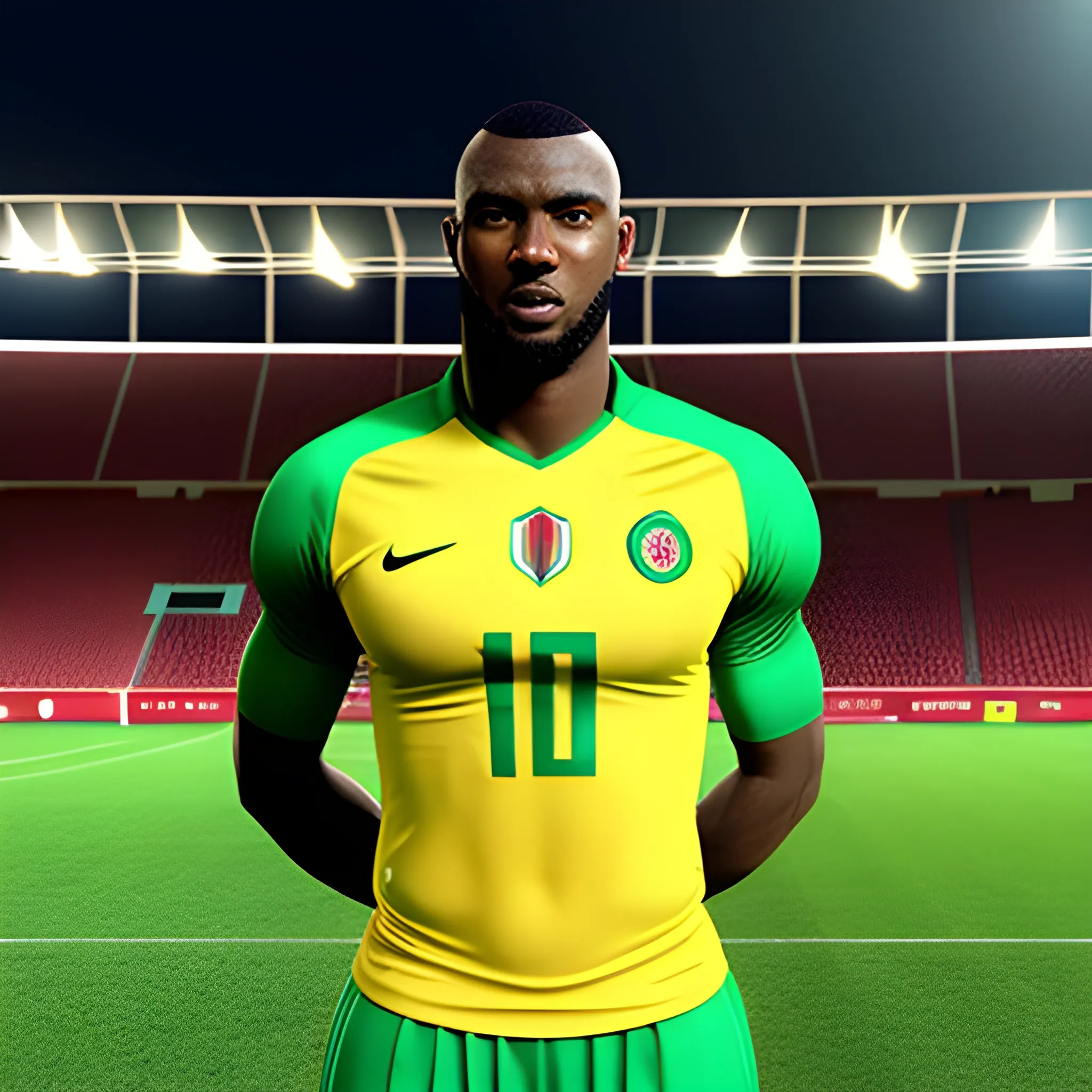 Nigeria youth football player, 3D