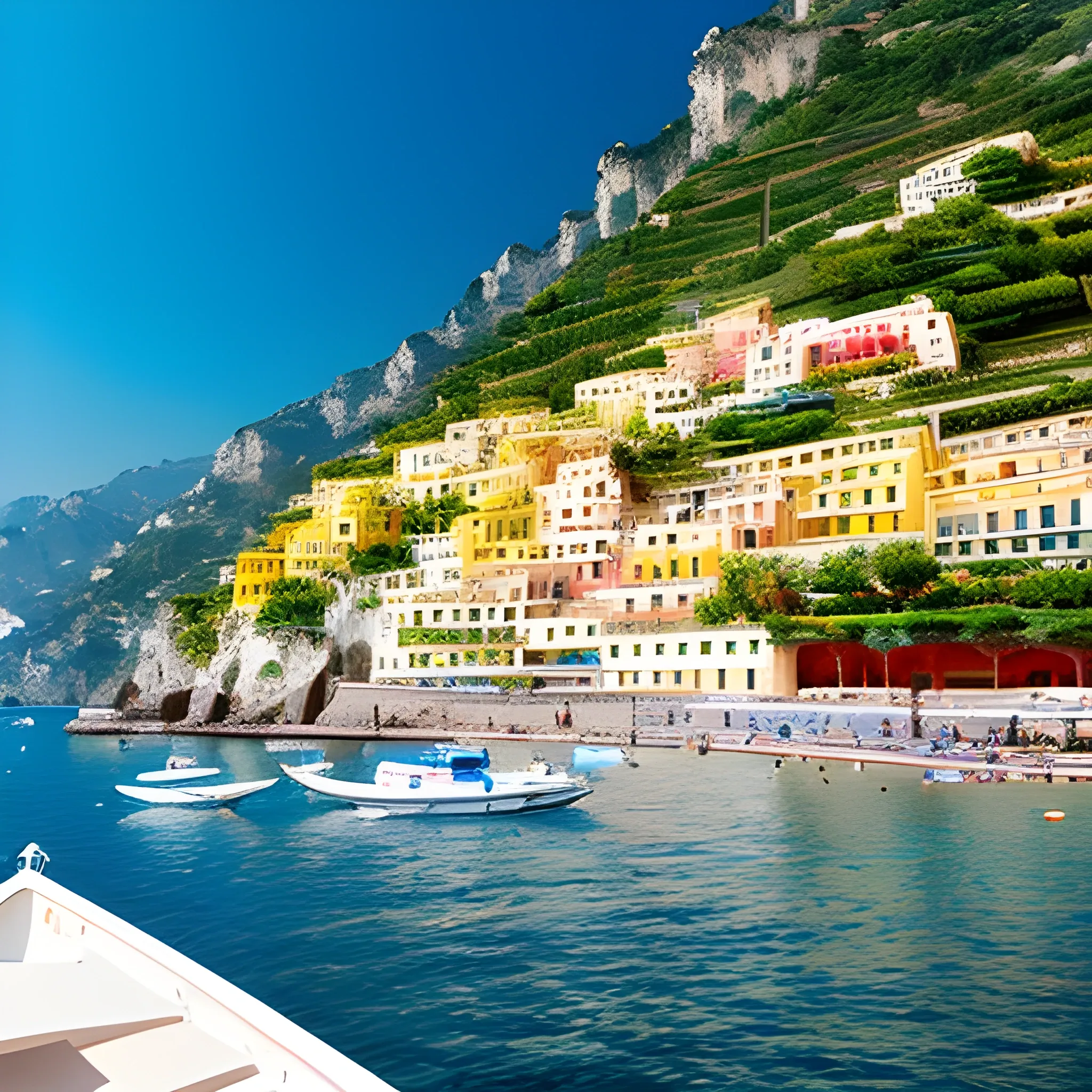 hundred of colours yatch boats amalfi coast
