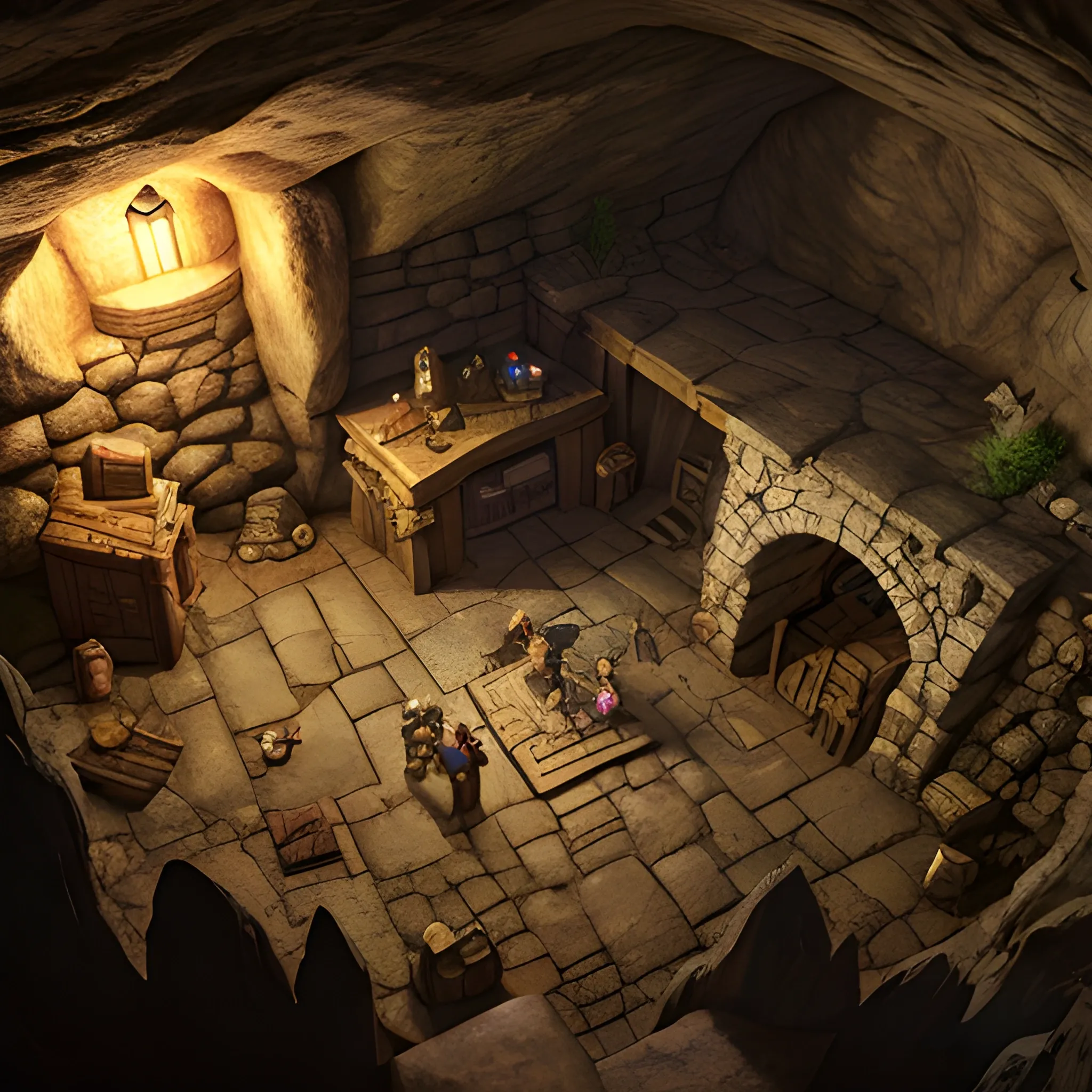 Dnd 5e, Cave, mine shaft, underground, hyper realistic, high definition, photo 