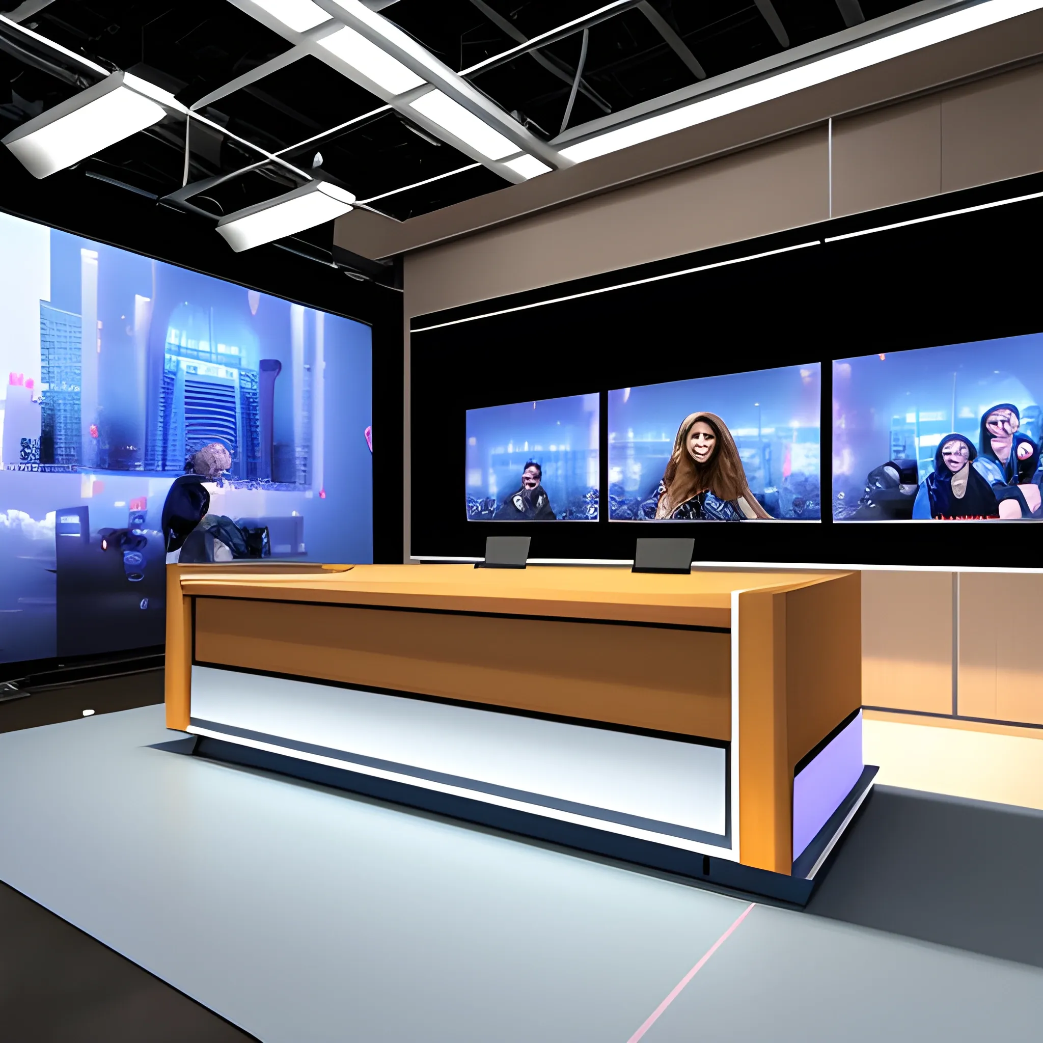 modern tv studio