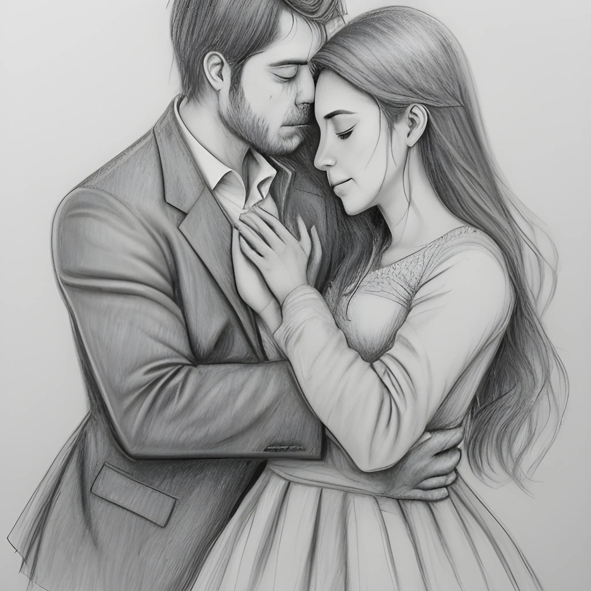 , Pencil Sketch, algo que hable sobre el amor, que exprese el dolor que genera enamorarse, que exprese profundidad, el dolor, la tristeza y el amor, que sean en el campo y que refleje paz