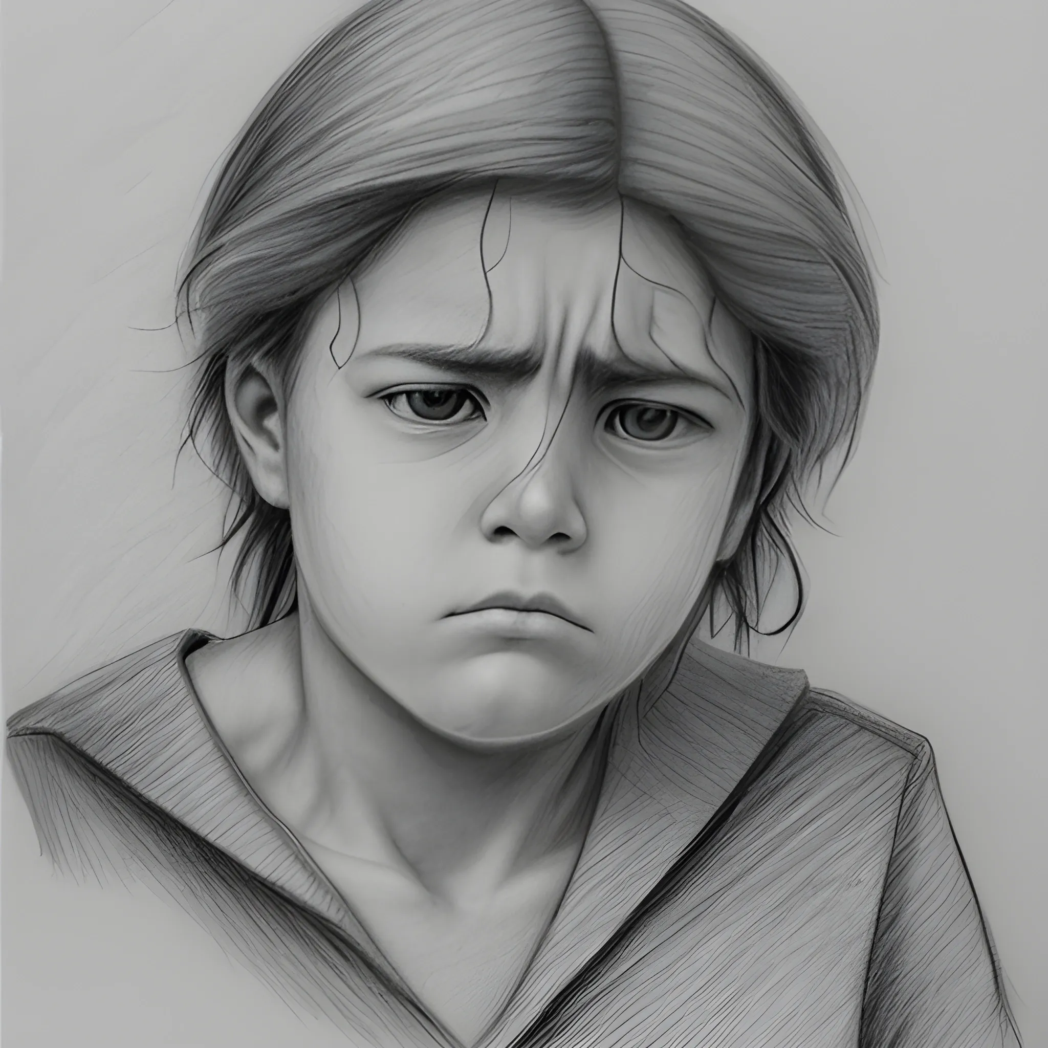 , Pencil Sketch, dolor, injusticia, profundidad, antigüedad, extranjero, estudiante.