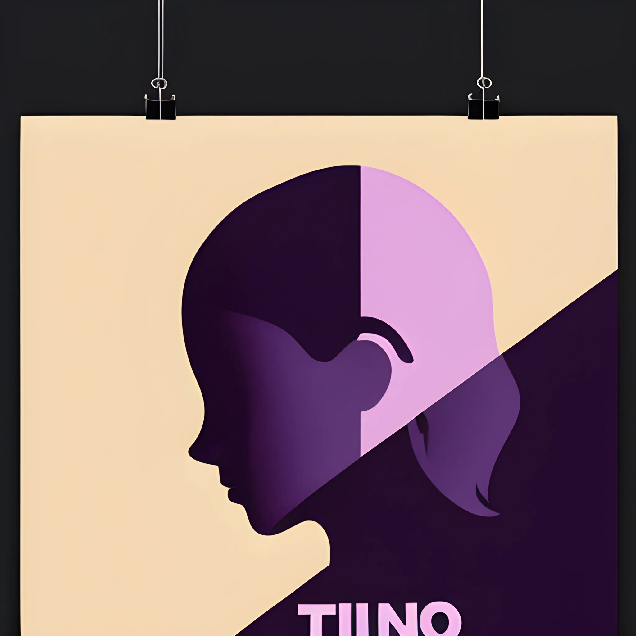 quiero hacer un cartel tipo flyer para un pub de noche que sea minimalista sin personajes con tonos en negro violeta y tamao 1080px x 1920
