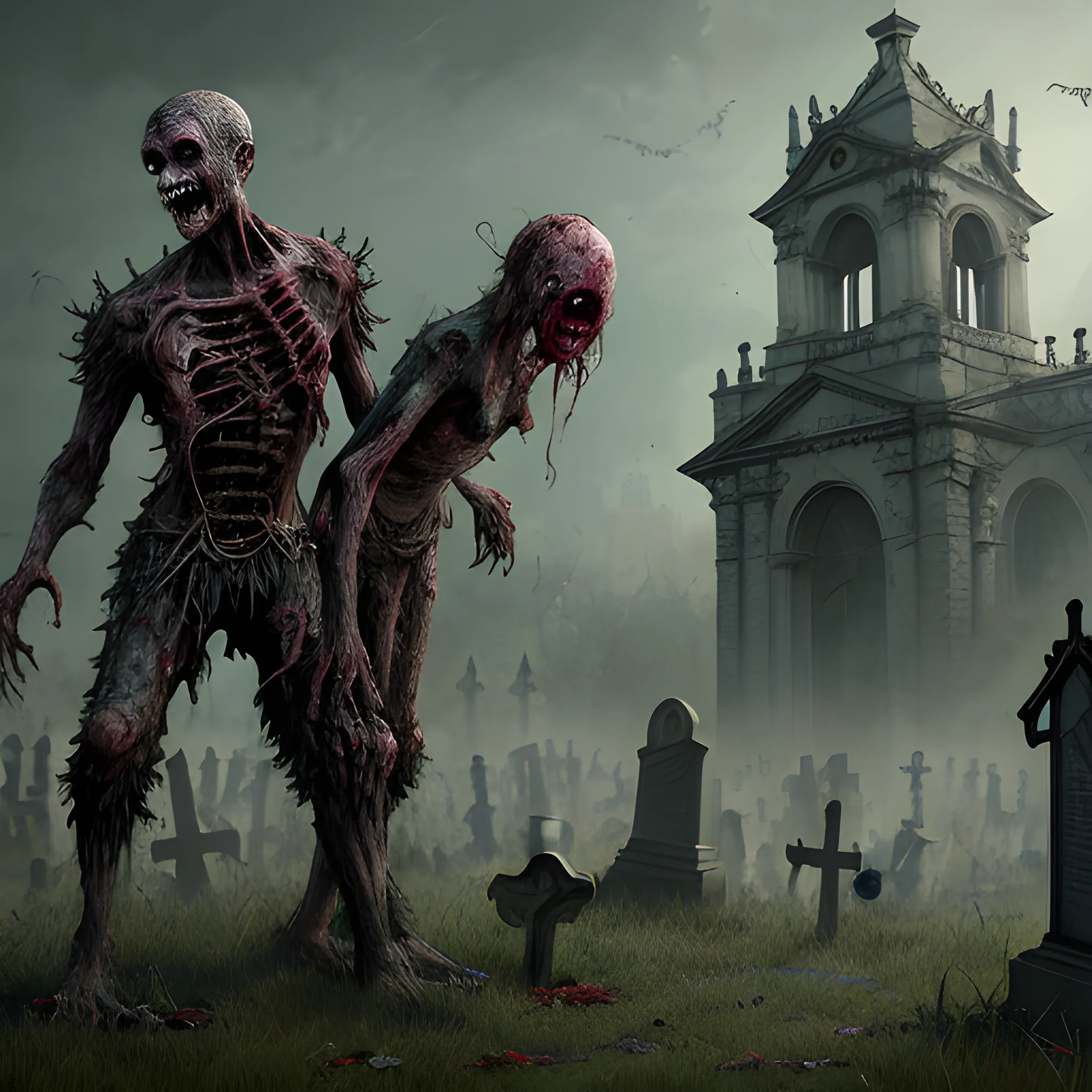 zombie, weak zombie, fantasy, cemetery in the background8k, high resolution, high quality, photorealistic, hyperrealistic, detailed, detailed matte painting, deep color, fantastical, intricate detail, splash screen, complementary colors, fantasy concept art, 8k resolution trending on Artstation Unreal Engine