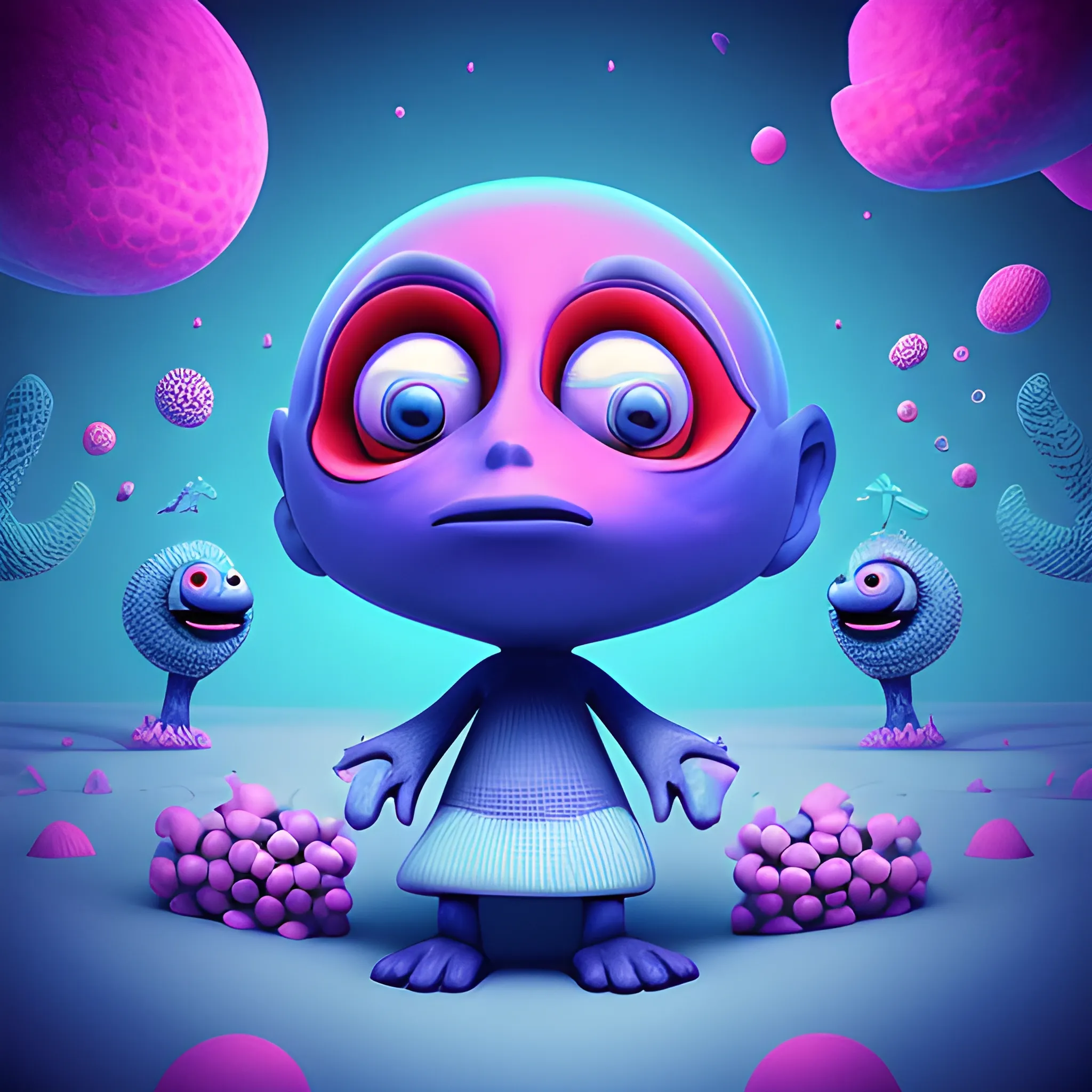 2д модельки для инди игры , Trippy, Cartoon, 3D - Arthub.ai