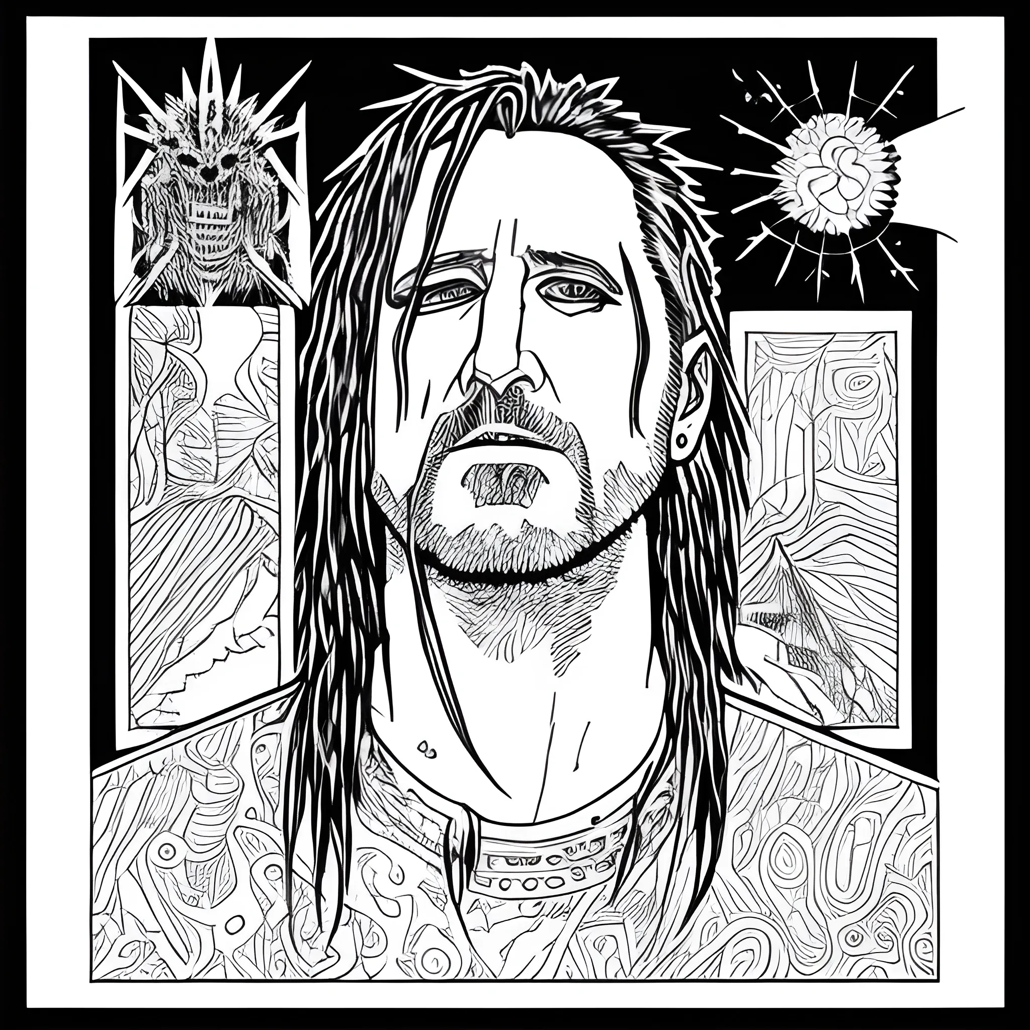 nine inch nails coloring book page 