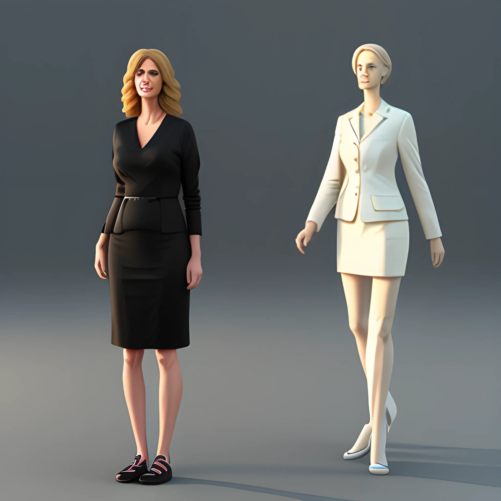 Tall women, 3D