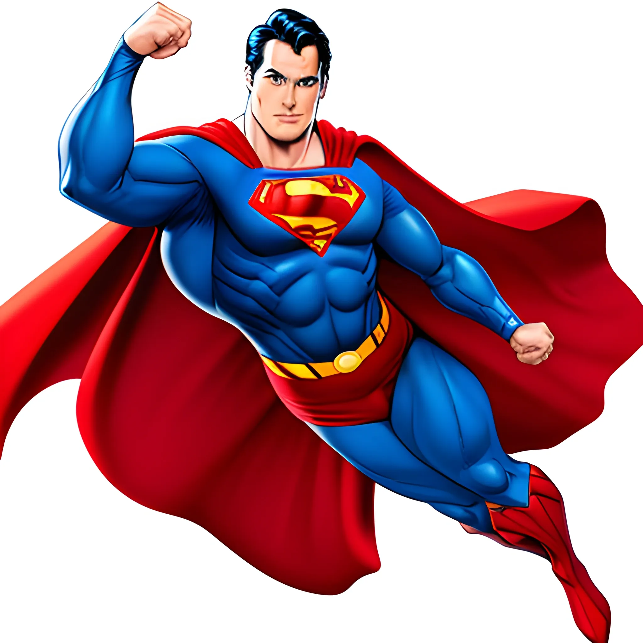 Superman, Full body, on air, red bracers