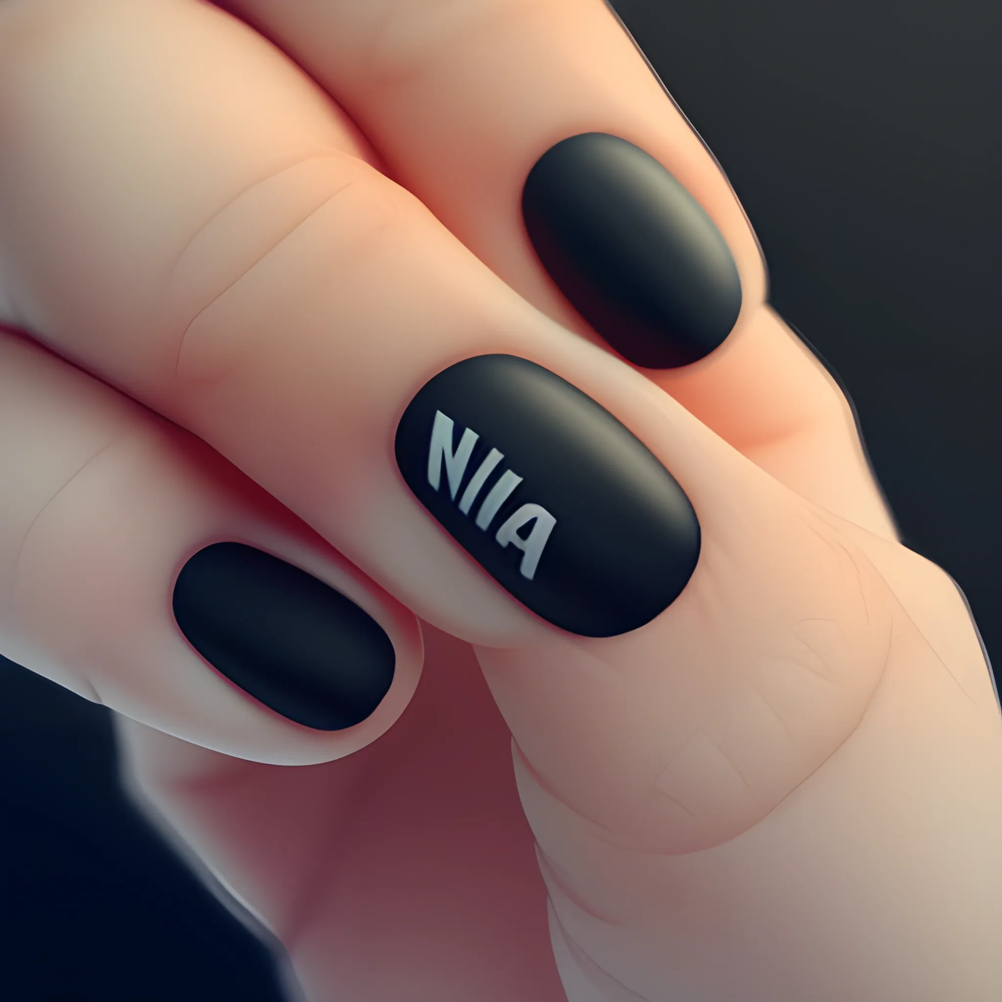 simple logo 'Silander_nails" , modern, simple, artstation, new zealand native, ferns, dark background