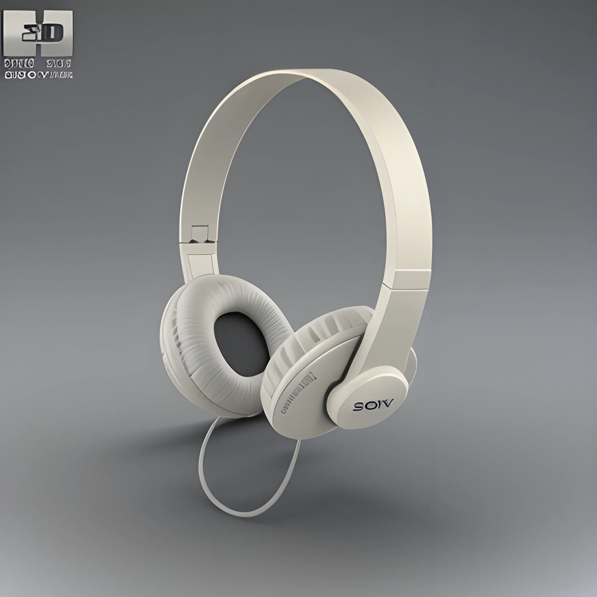 , 3D, presentation of the sony zx110 ear phone