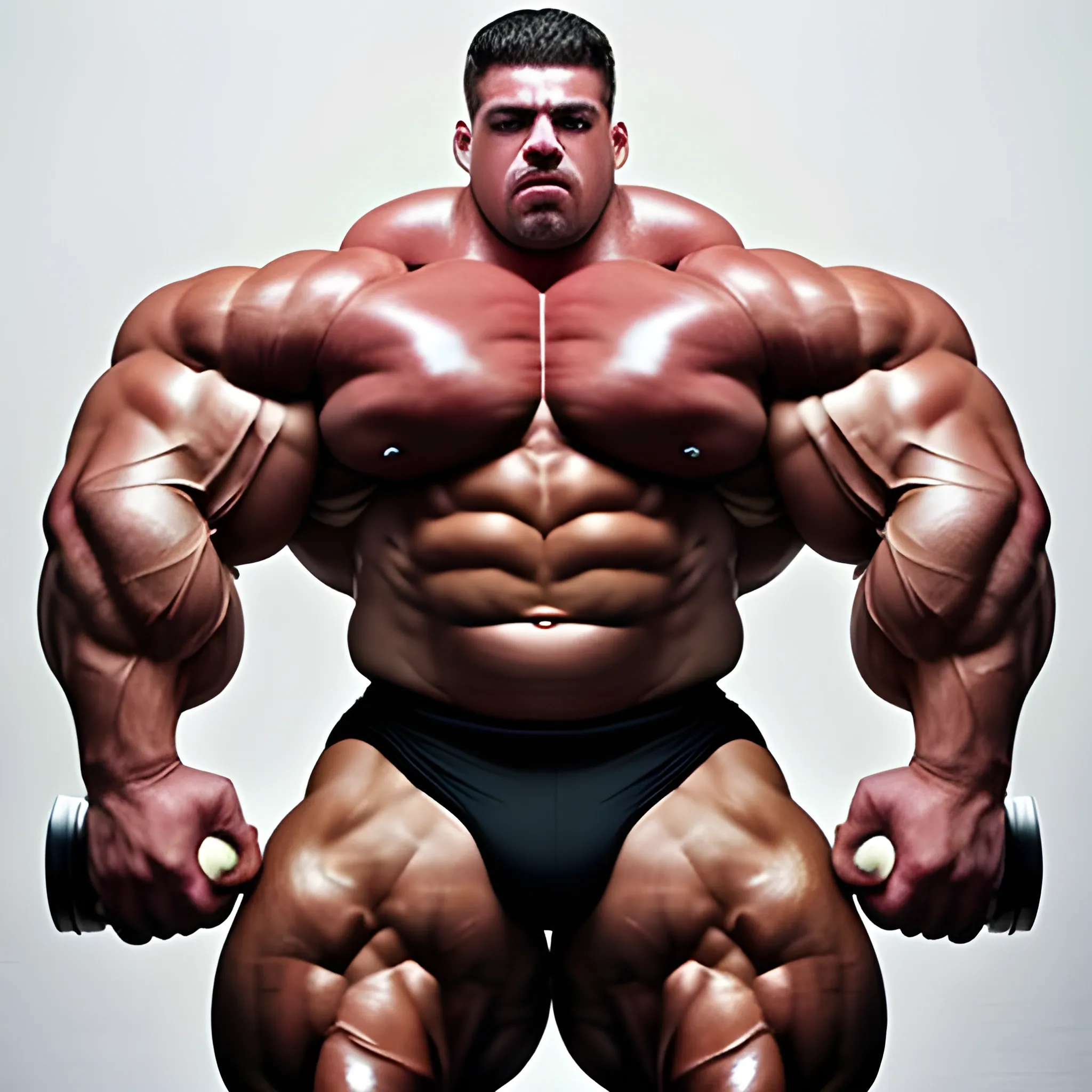 3-meters,  muscle morph, 3000 lbs bodybuilder, gigantic 300 inches biceps, huge biceps, 300 inches enormous triceps, enormous forearms, gigantic traps, 300 inches chest, 