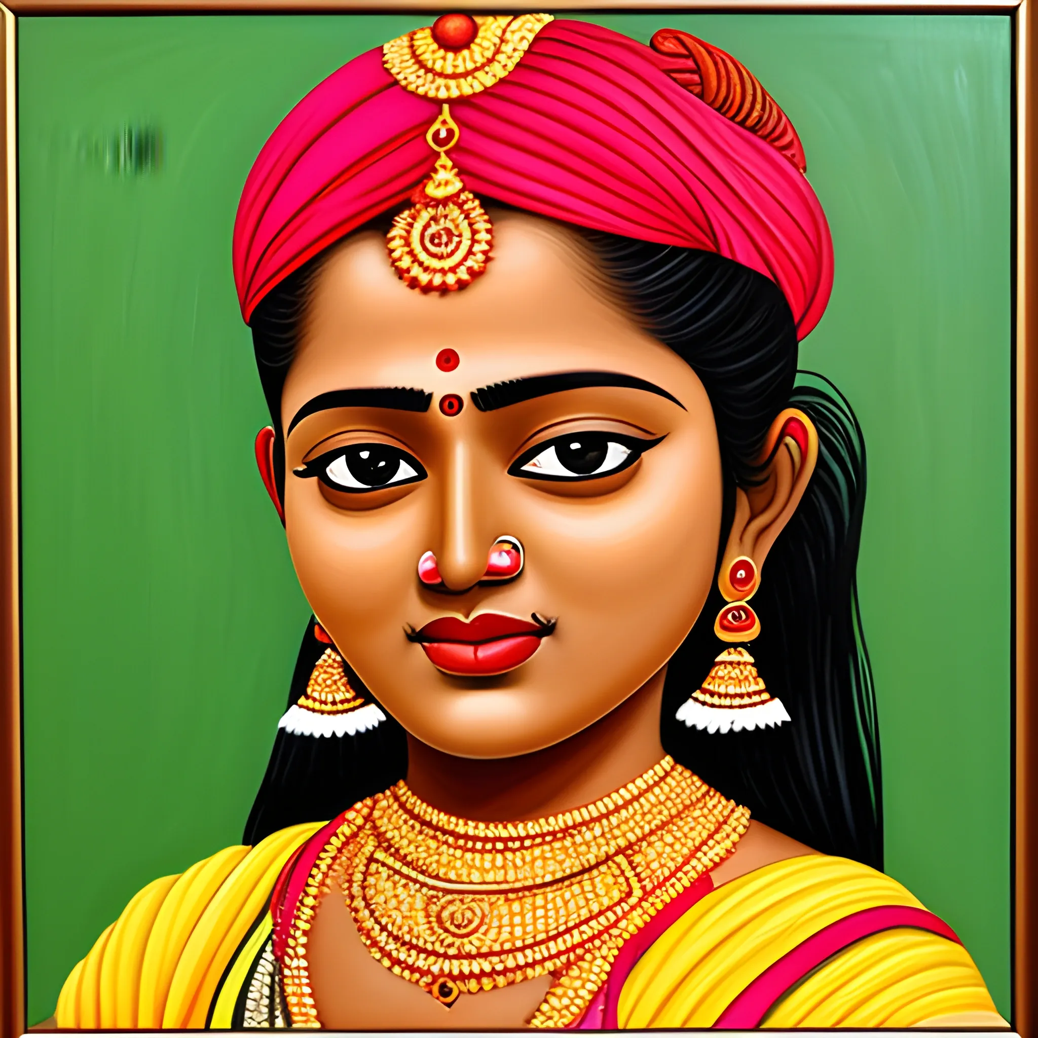 paintings of south Indian women
