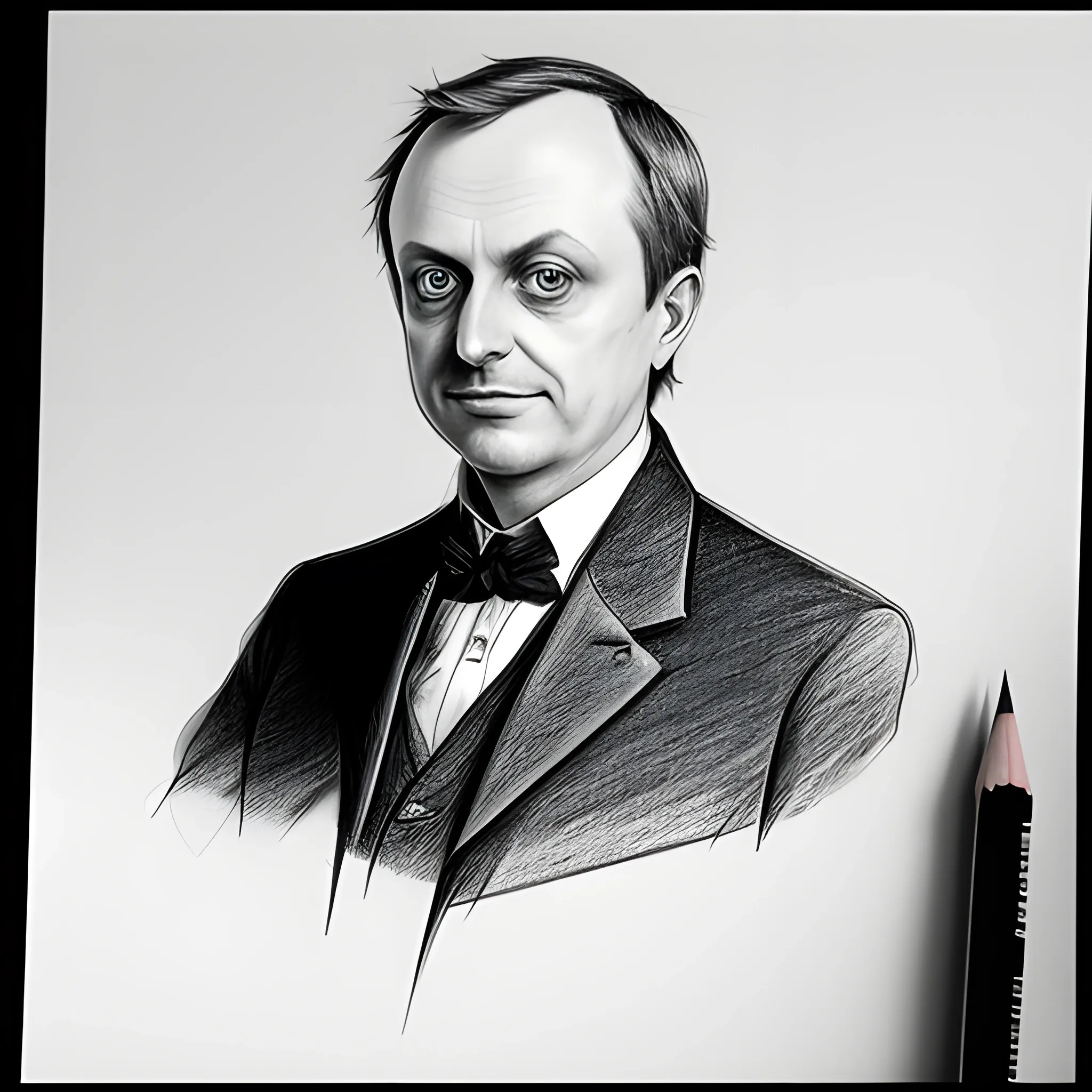 Friedrich Merz, Pencil Sketch