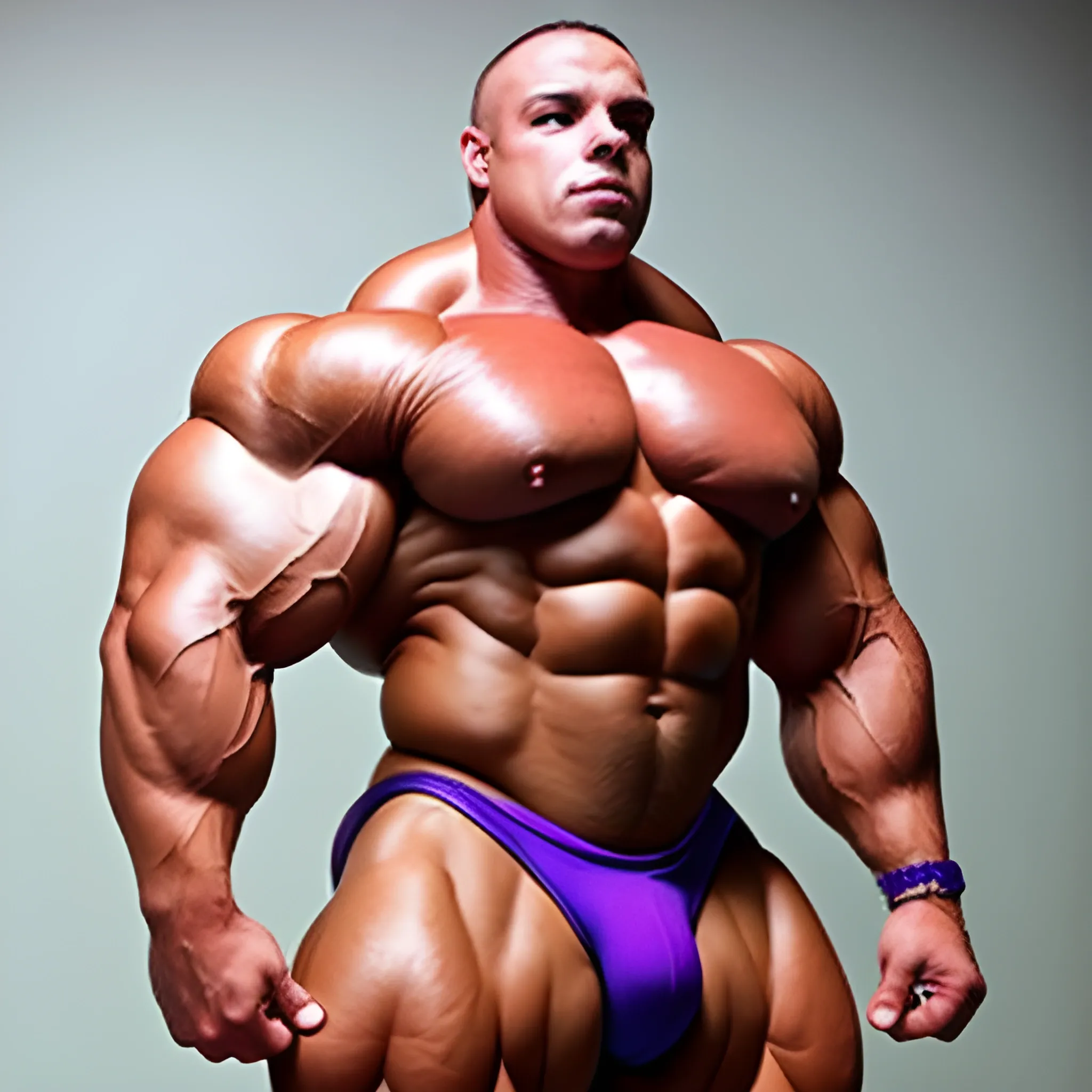 3 meter bodybuilder with a beautiful muscle morph, flex their massive 3000 lbs, BODY MONSTER MUSCLE, big bulge,