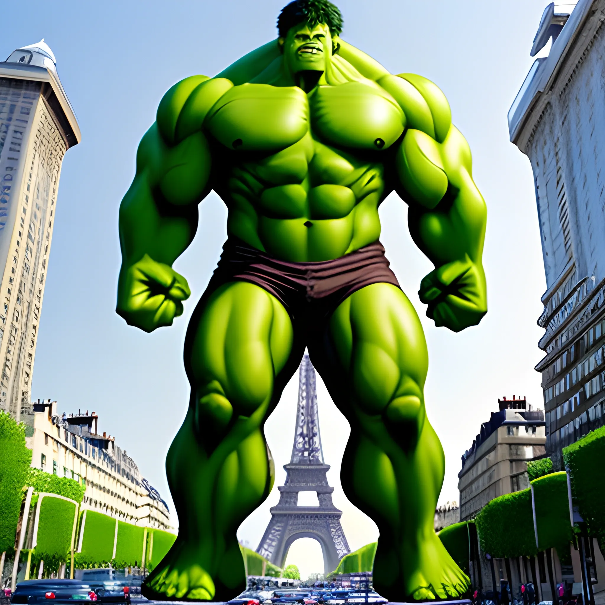 hulk, torre eiffel