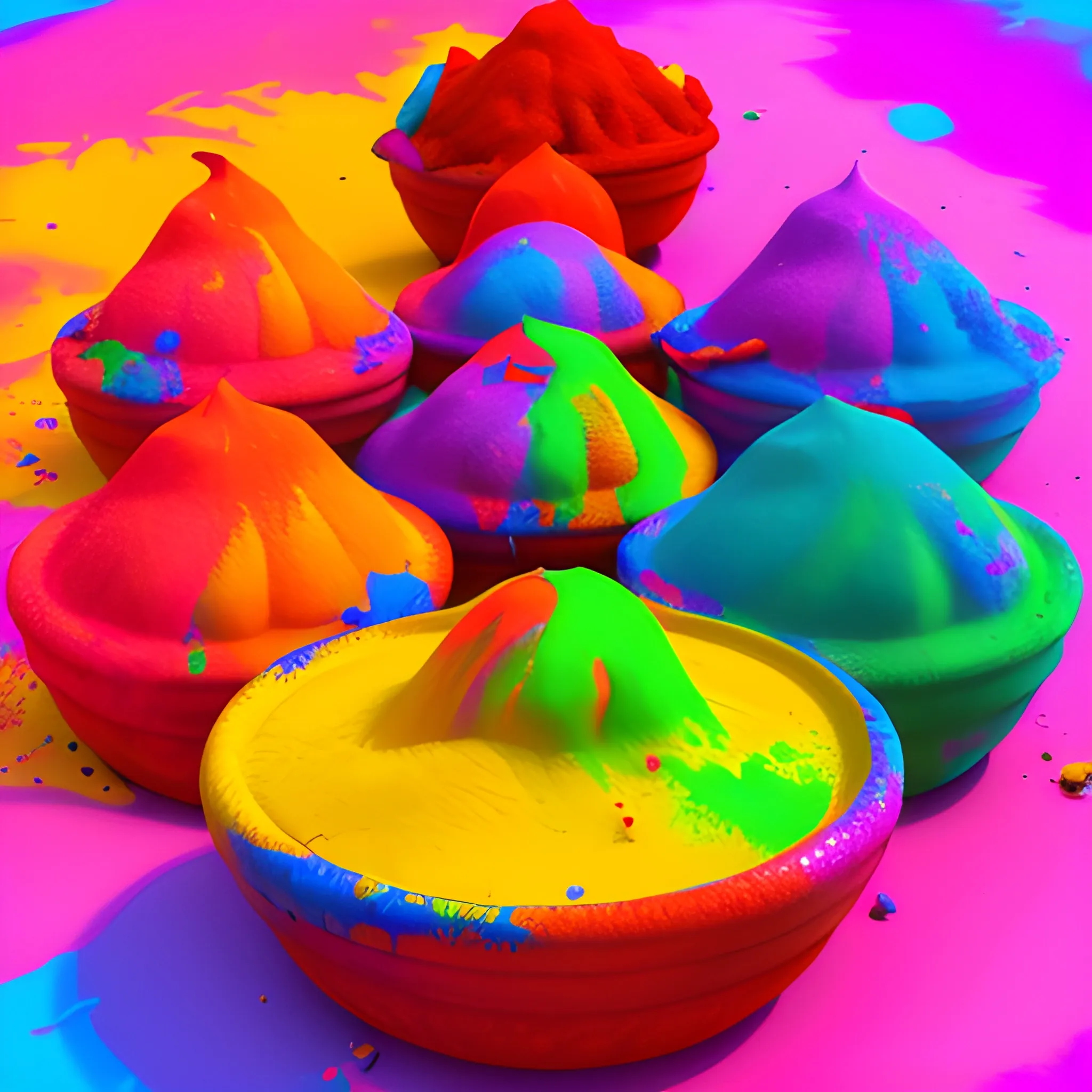 Holi colors
, 3D 
