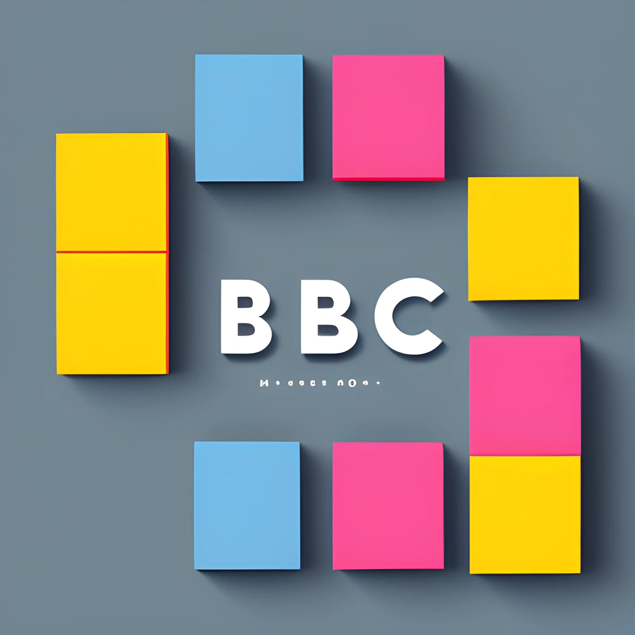 "Design a modern and playful logo using ABC blocks as inspiration. 