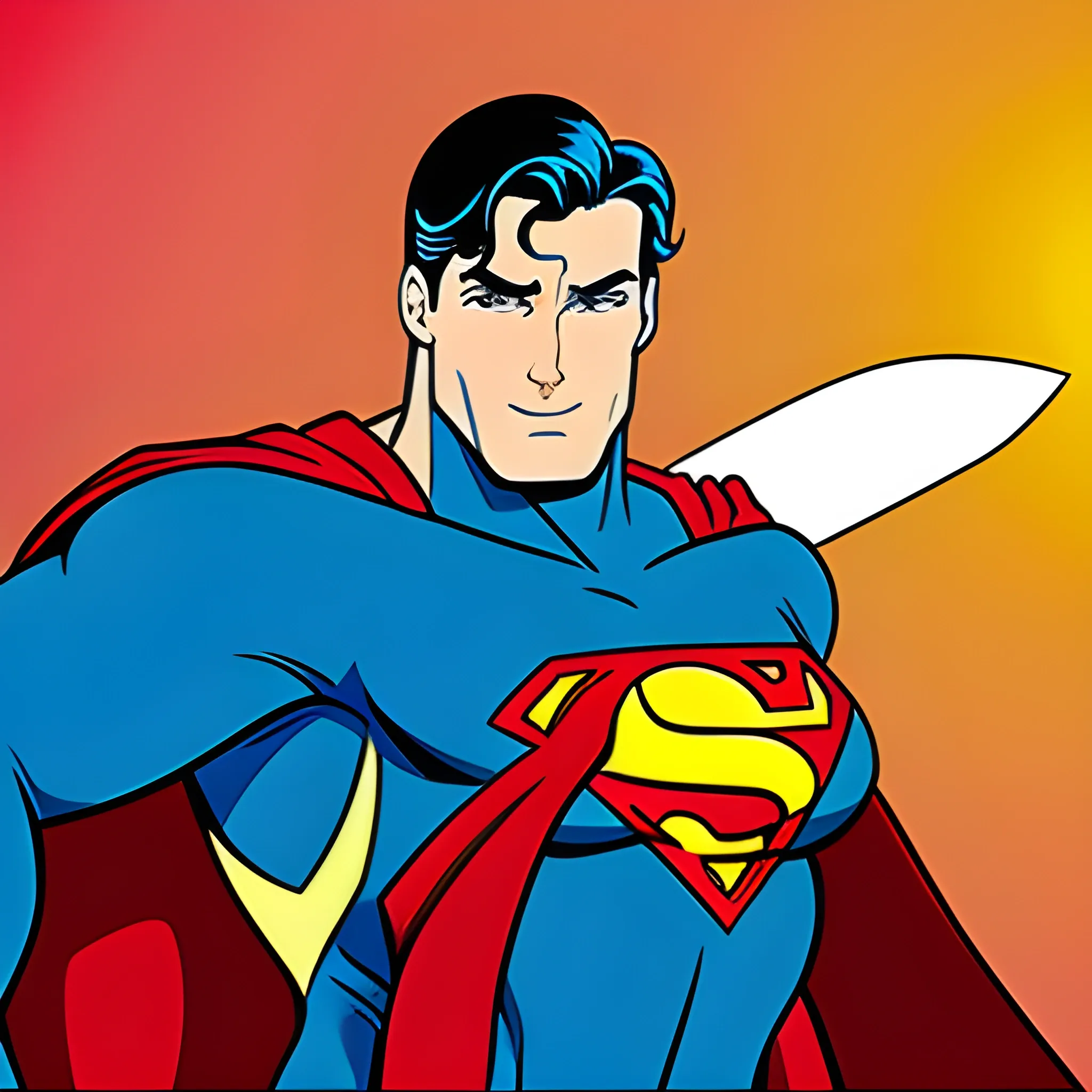 superman con un cuchillo, Cartoon