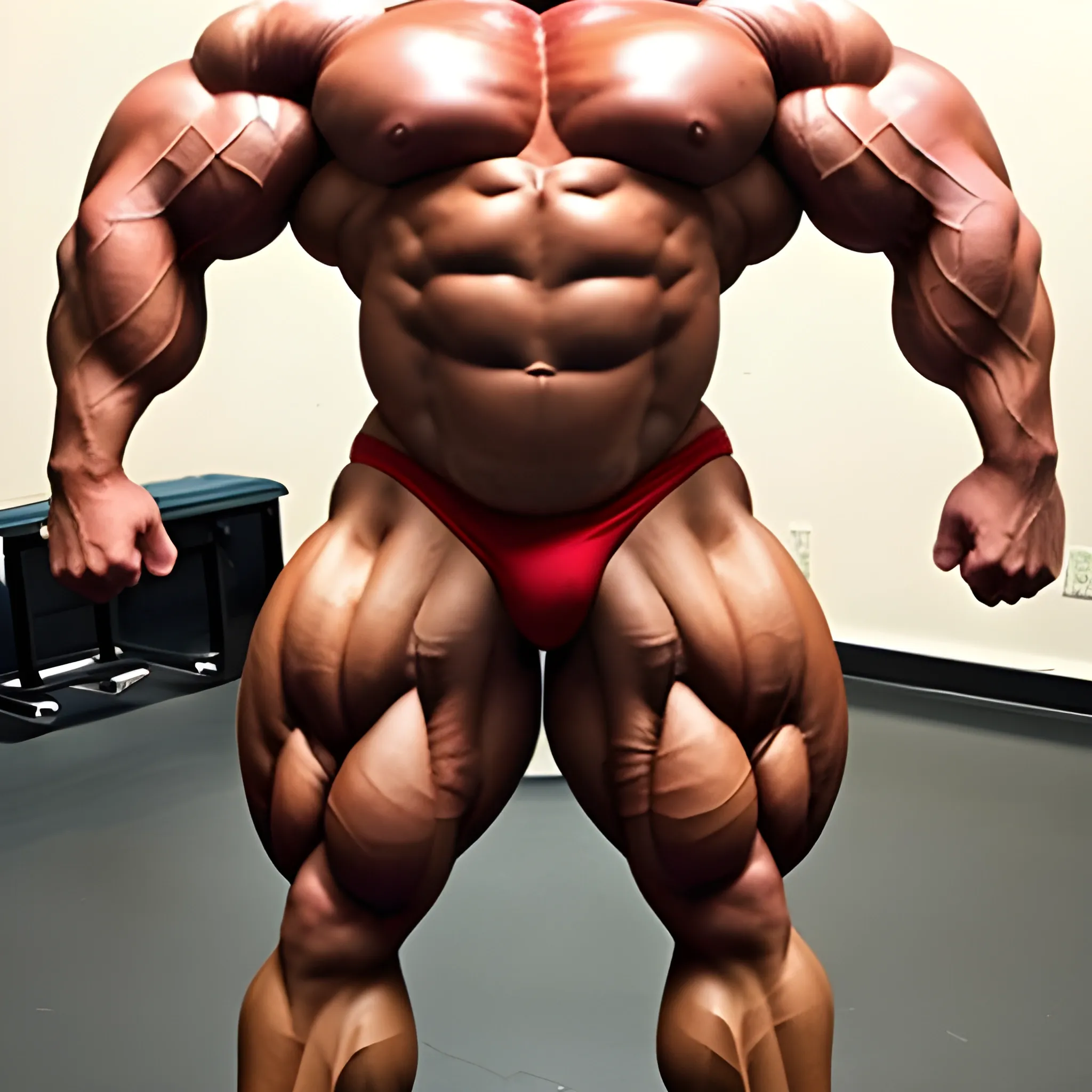3-meter bodybuilder with a beautiful muscle morph, flex their massive 3000 lbs, BODY MONSTER MUSCLE, 