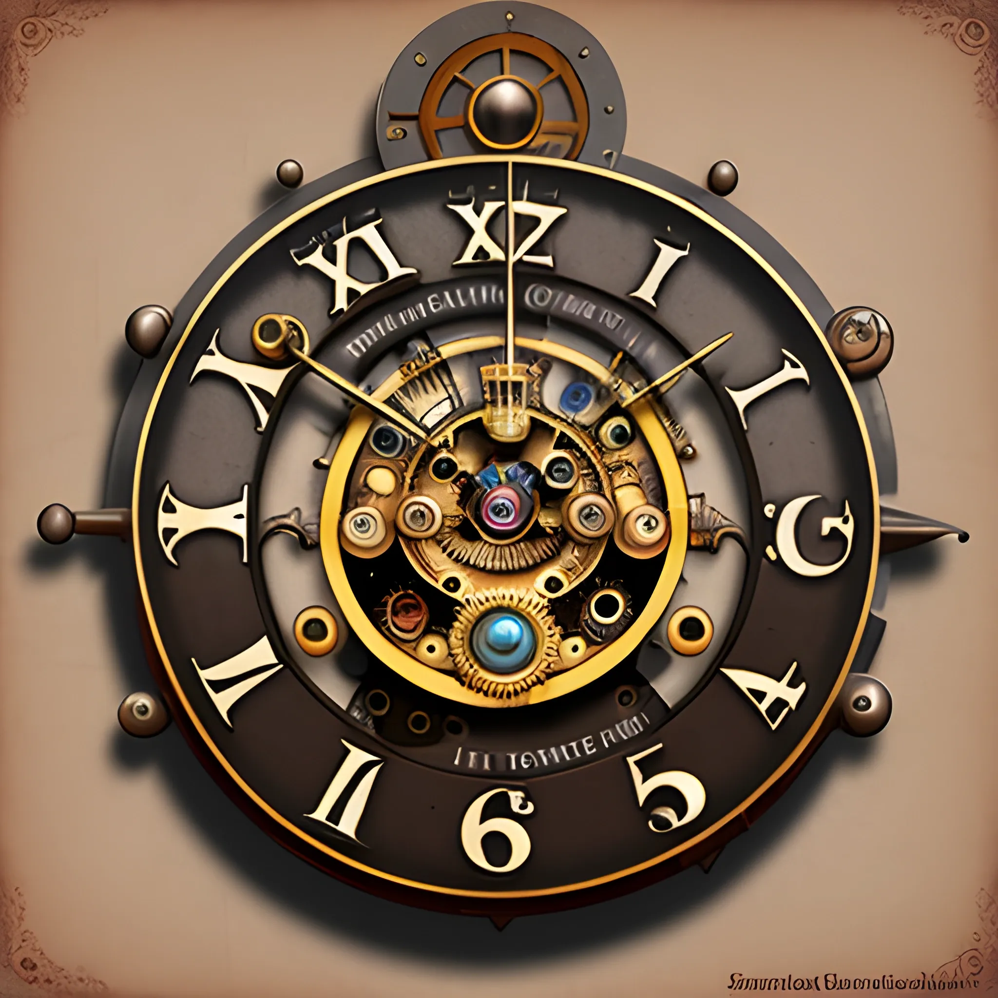 STEAMPUNK CLOCK PLANET SOLAR MICKEY MOUSE - Arthub.ai