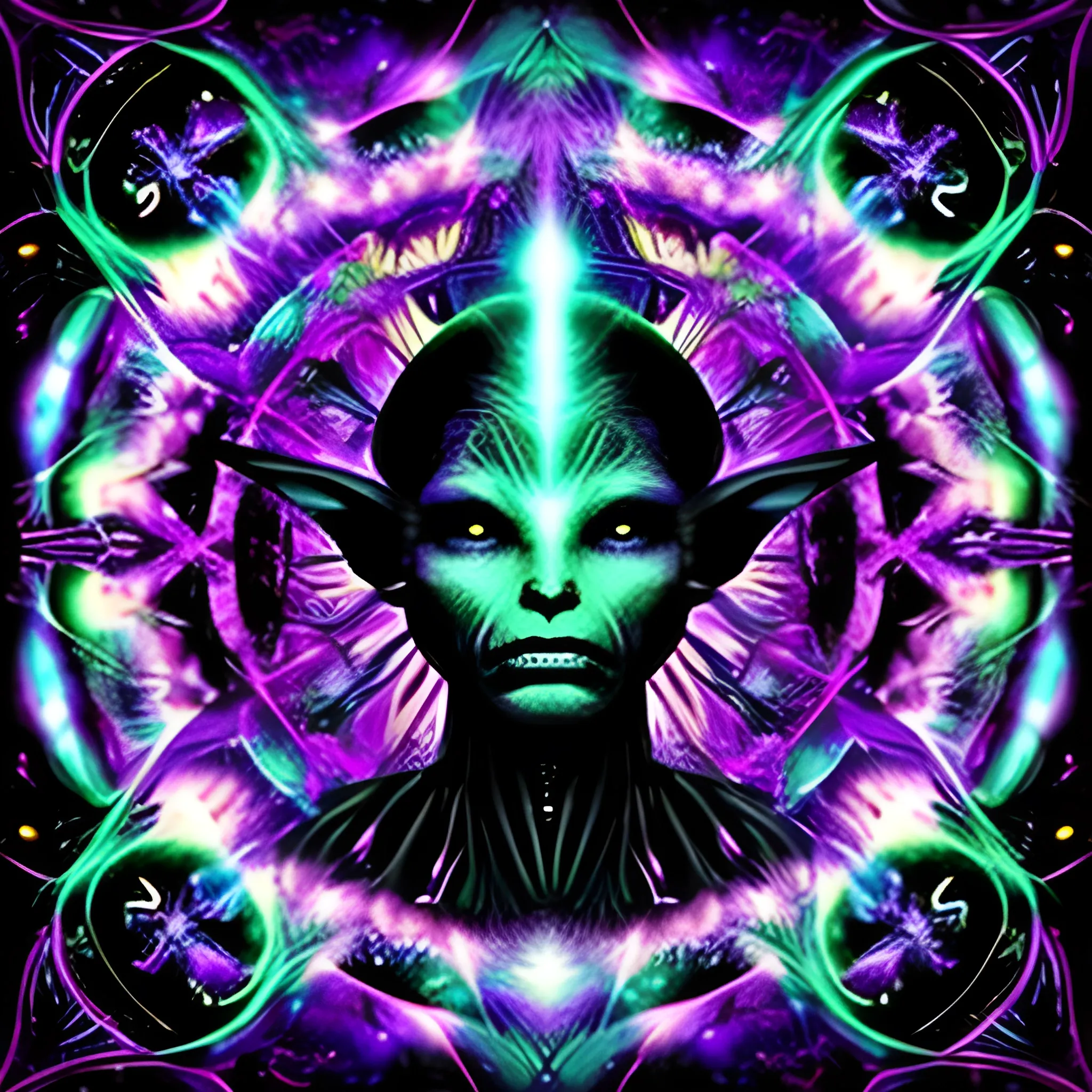 dark, trippy, fantasy, spiritual, universe, monstrous, alien, hu ...