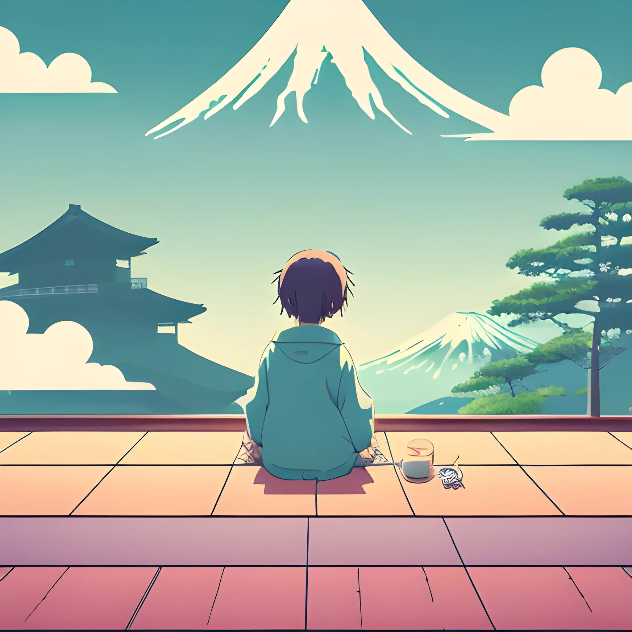 emotional, cute, adorable, peace, chill, relax, present world, japanese background, slice of life, adventure, realistic, lofi