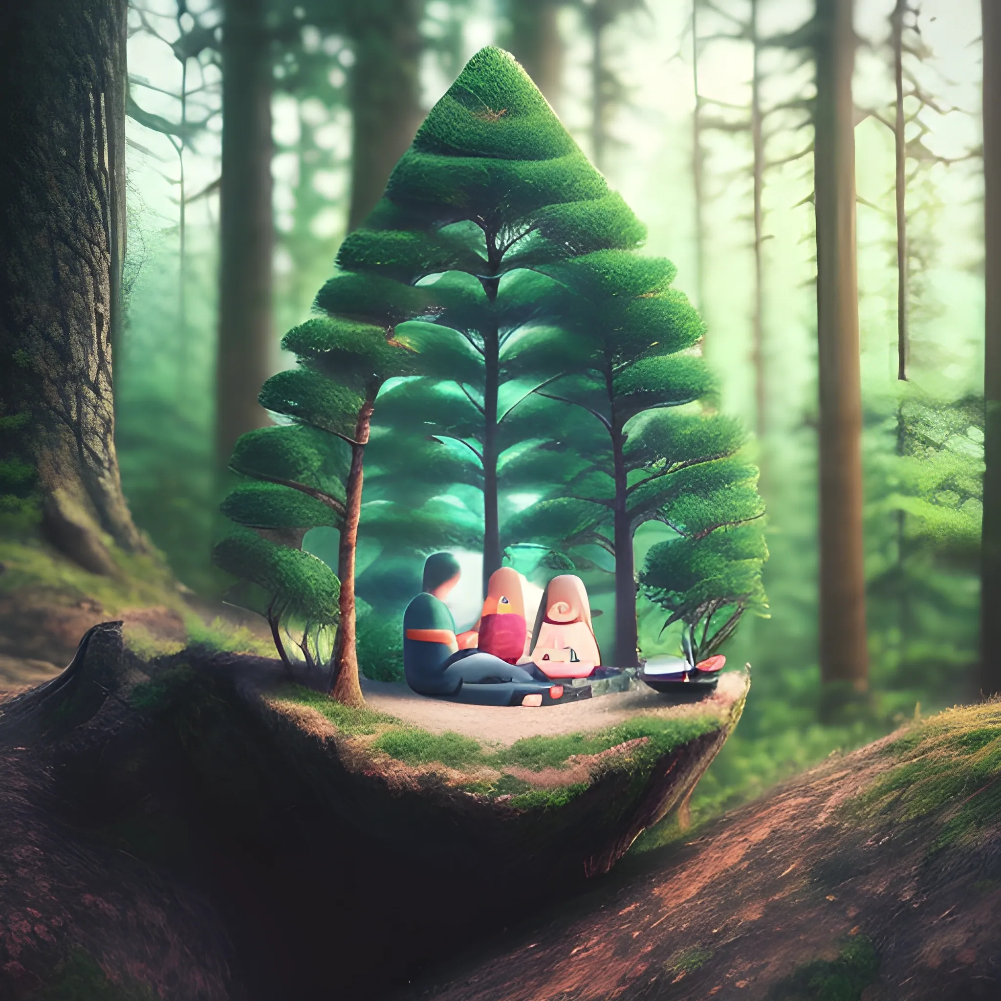 emotional, cute, relax, peace, chill, present world, slice of life, adventure, realistic, lofi, forest, hiking