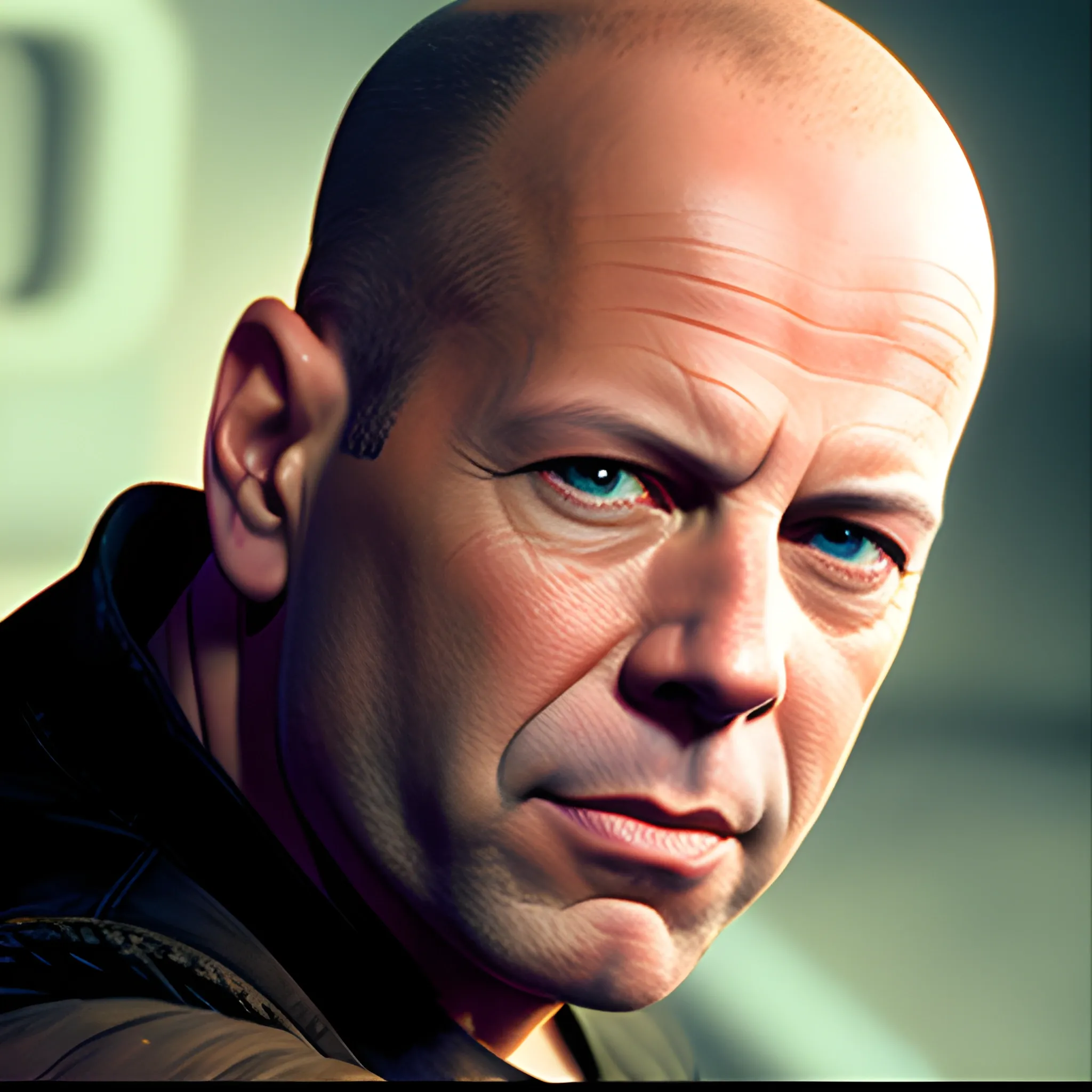 Bruce Willis in the image of the movie Star Wars
, 3D