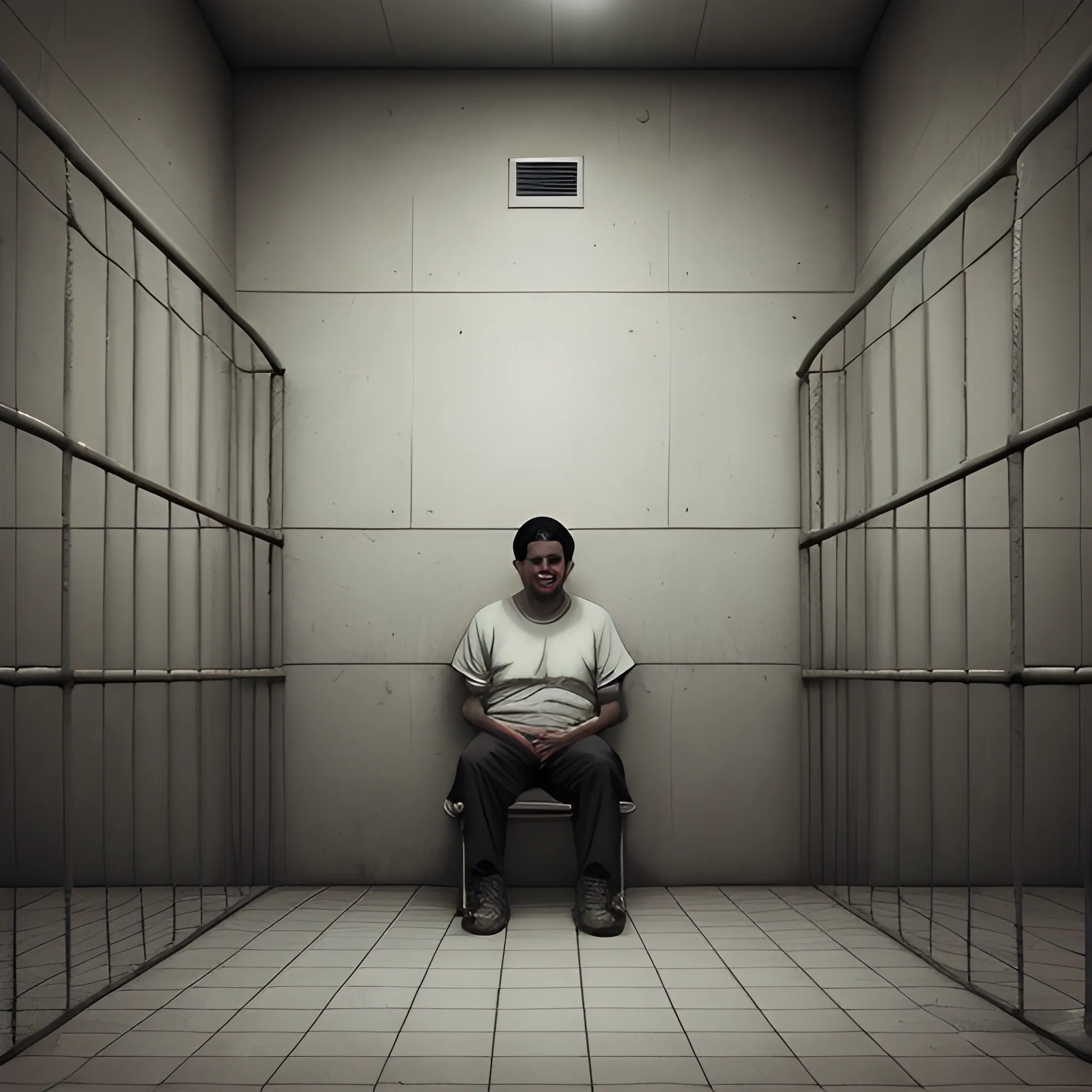 a person in the jail, waiting - Arthub.ai